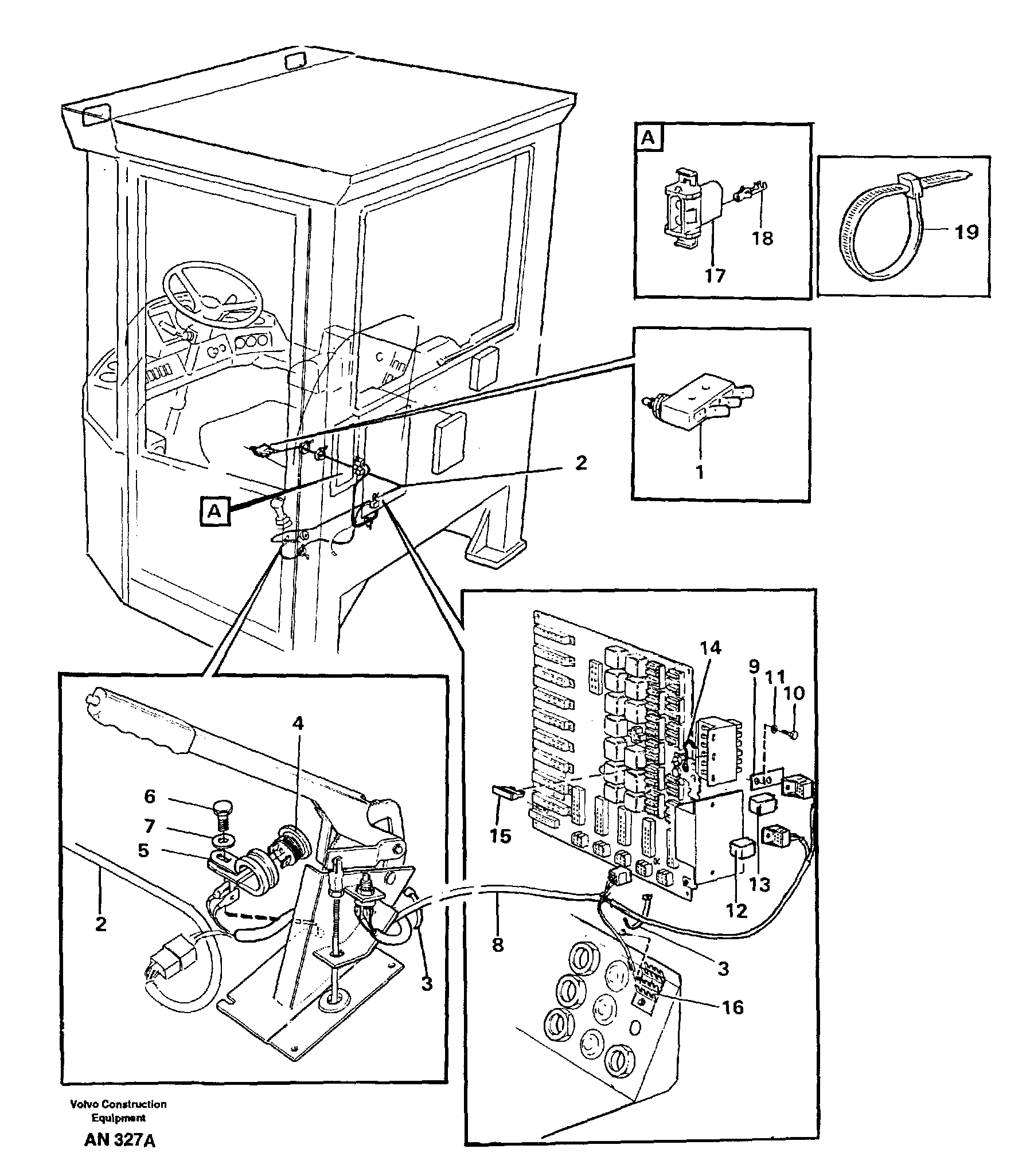 Parking brake alarm,  94559 — volvo parts diagram