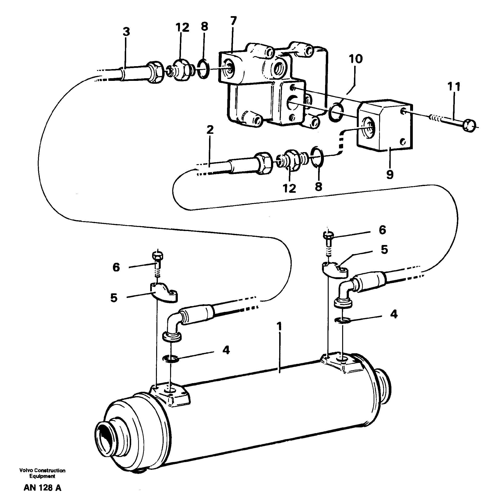 Cooling system — volvo parts diagram
