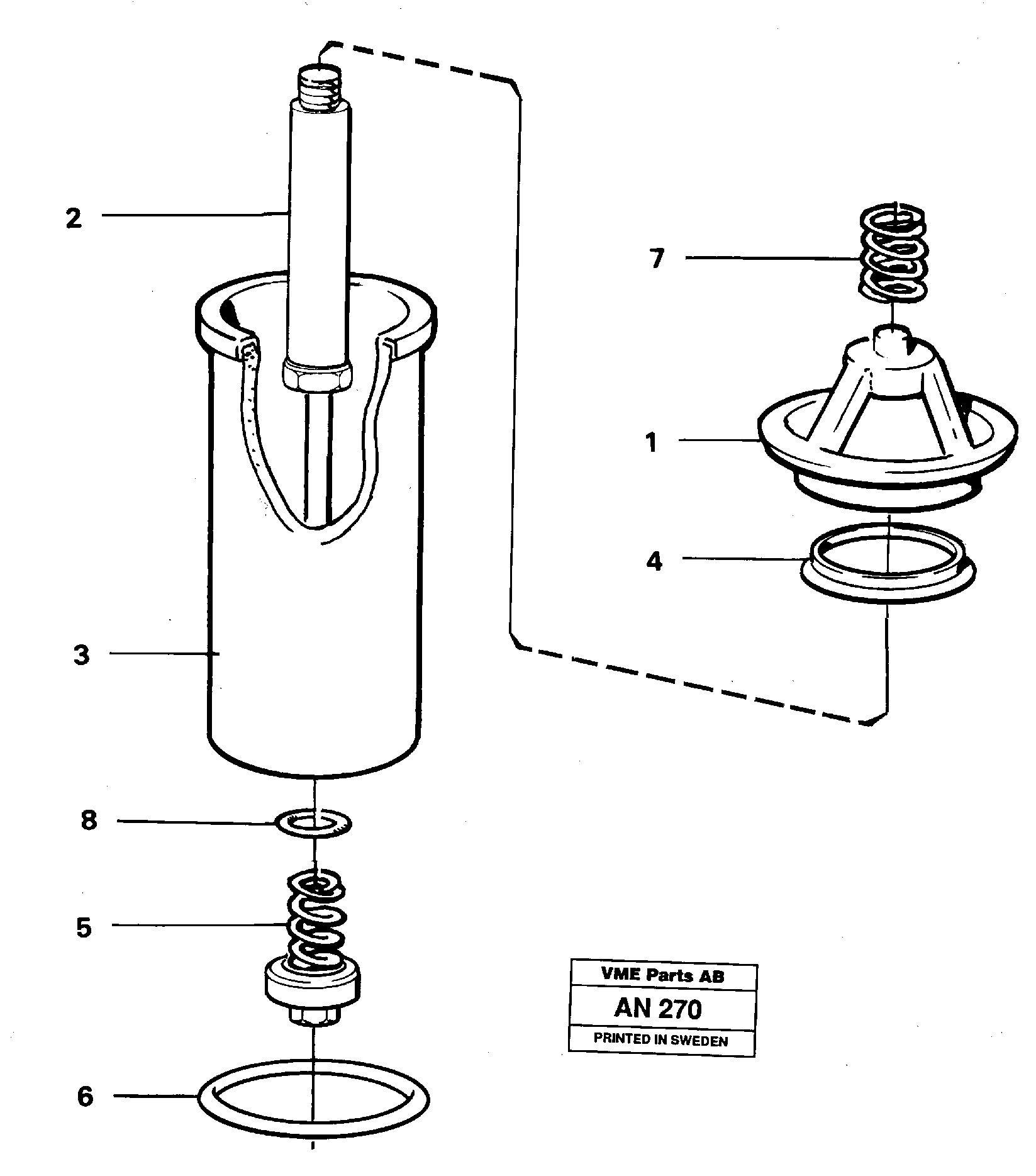 Oil filter — volvo parts diagram