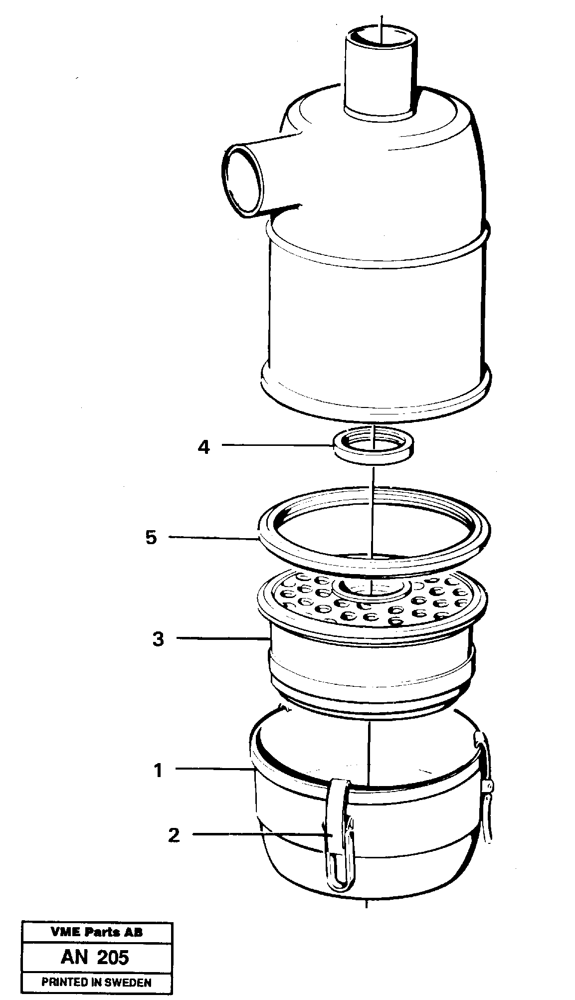 Air filter  92037 — volvo parts diagram