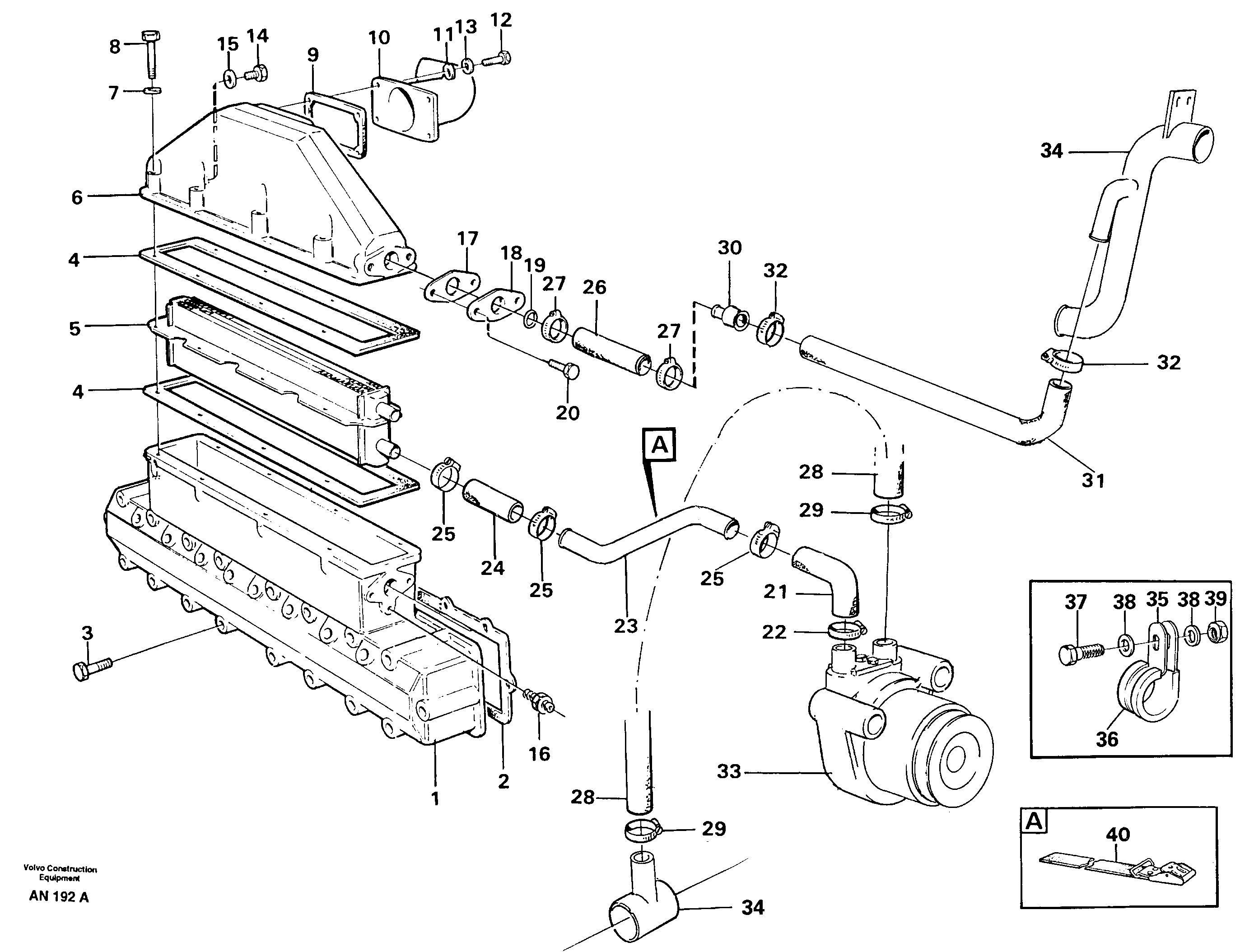 Intercooler — volvo parts diagram