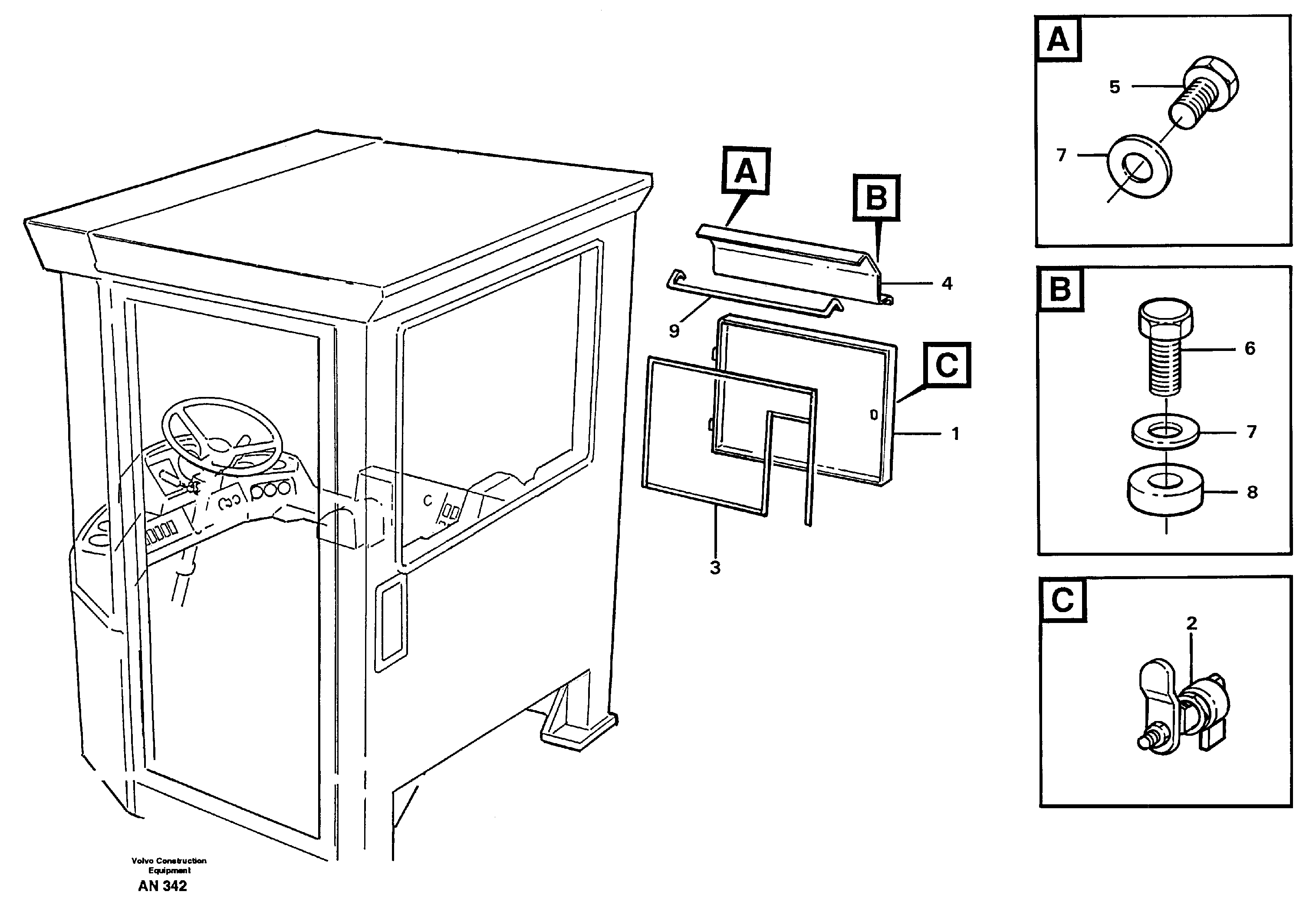Hatch  33260 OPEN ROPS — volvo parts diagram