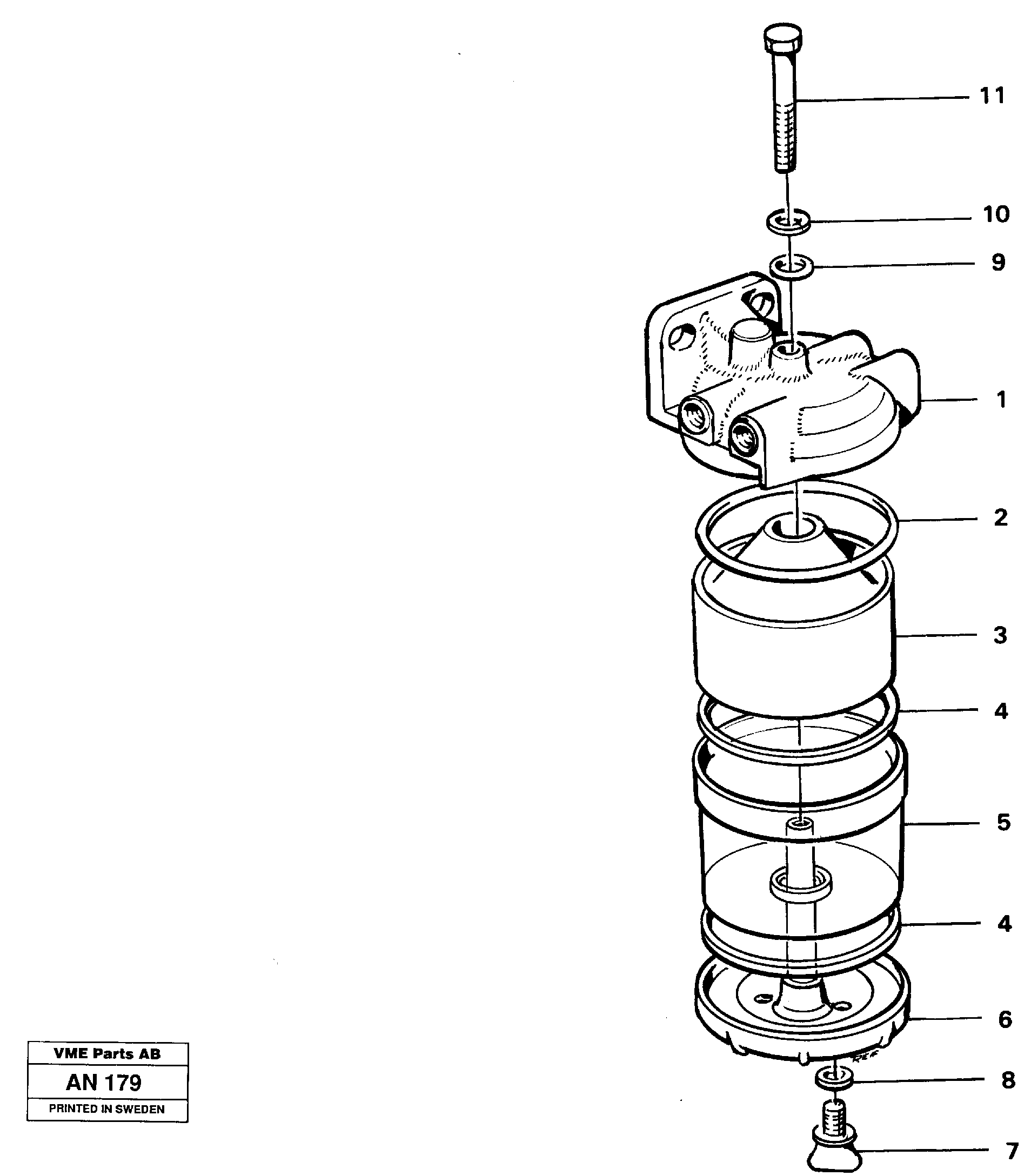 Slurry separator — volvo parts diagram