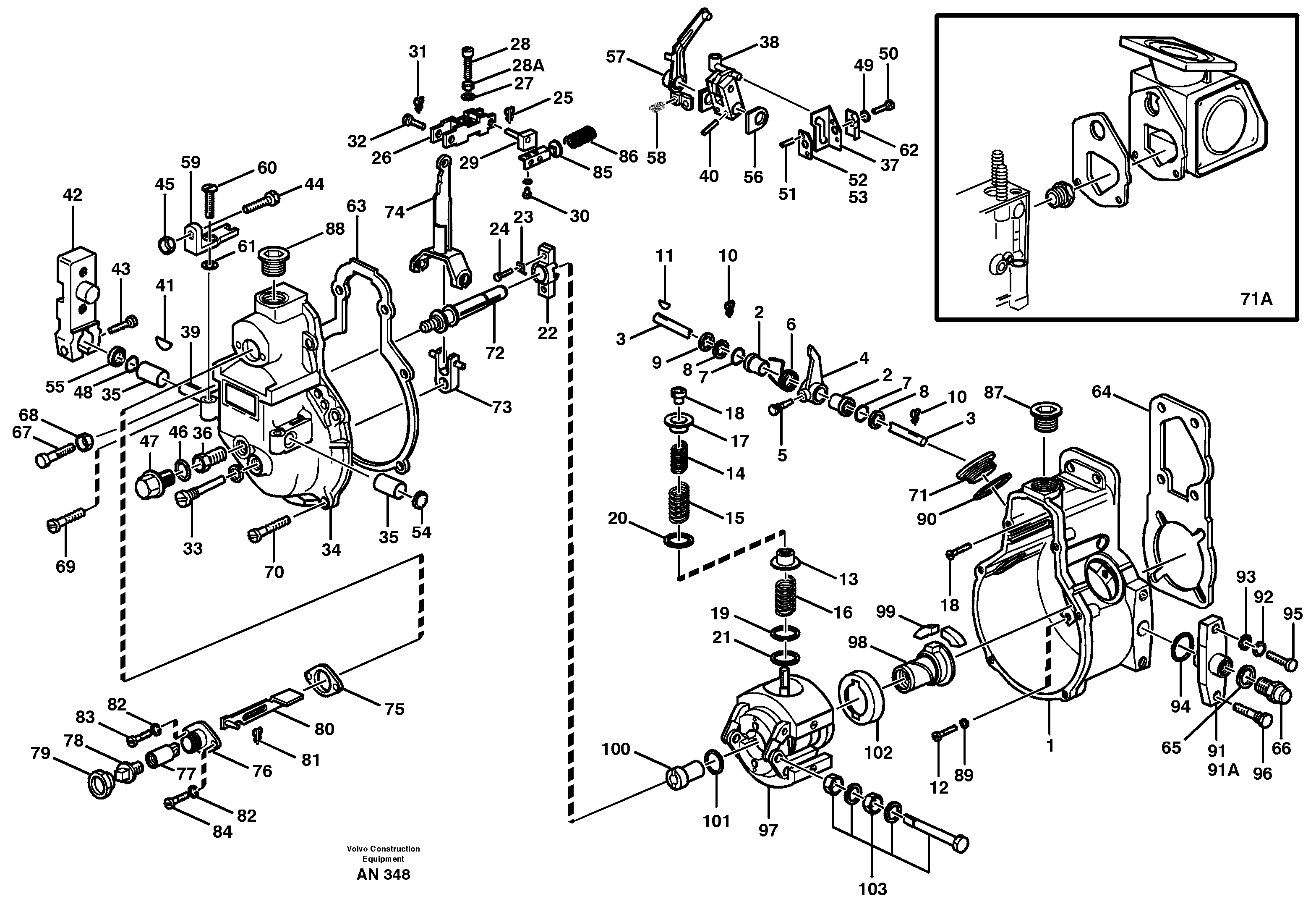 Centrifugal governor — volvo parts diagram