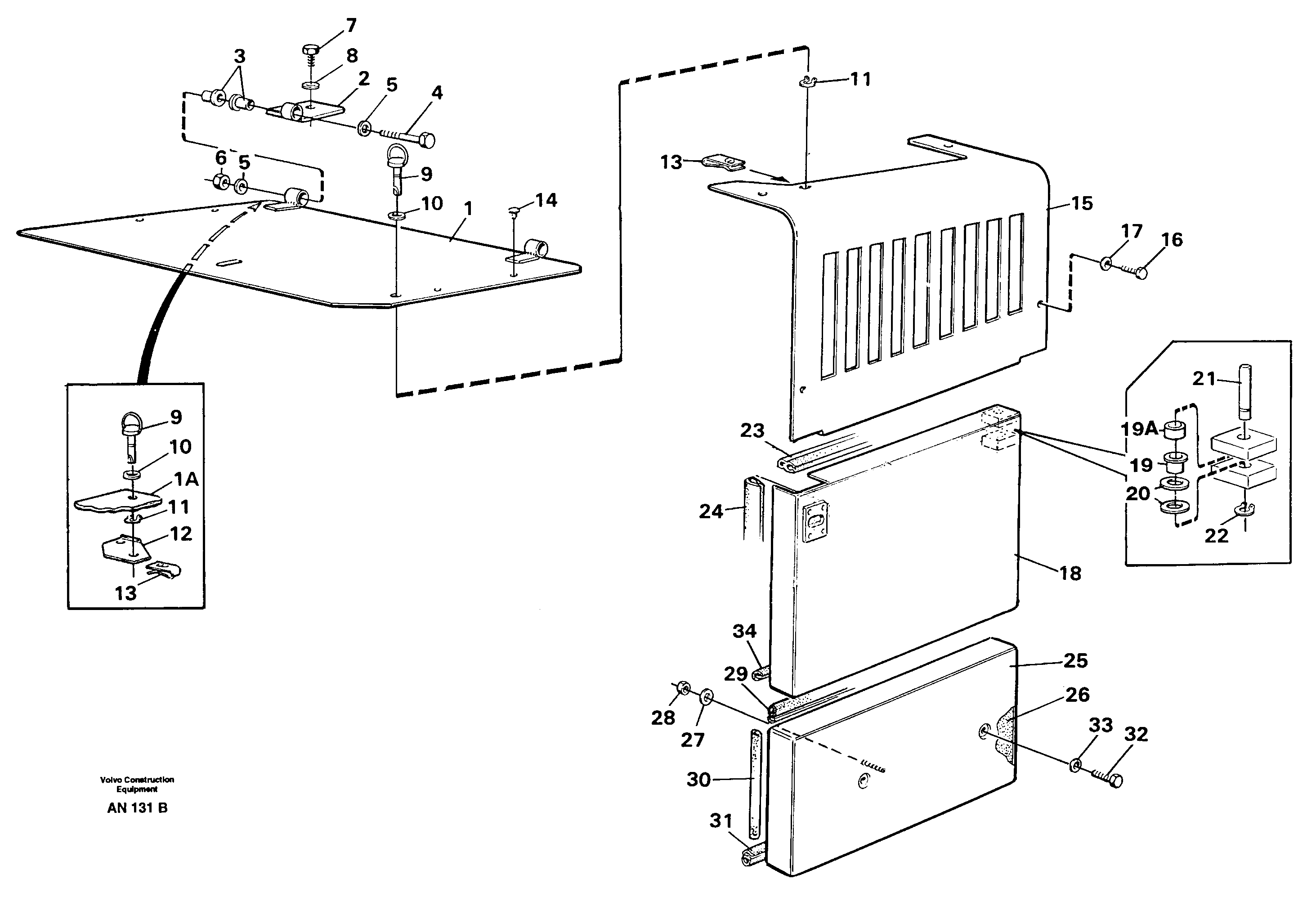 Side hatches, front — volvo parts diagram