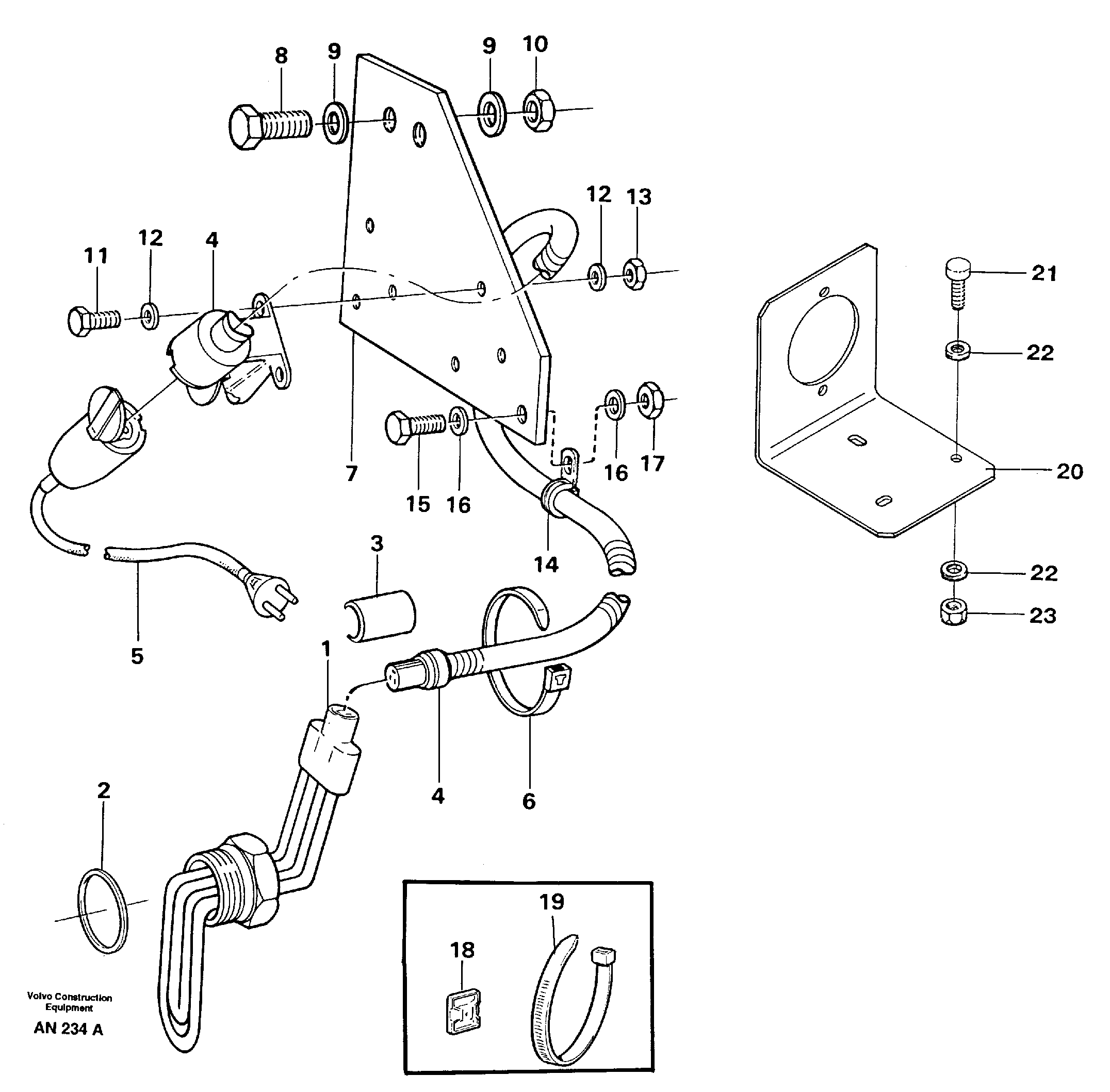 Engine heater  92025 90706 — volvo parts diagram