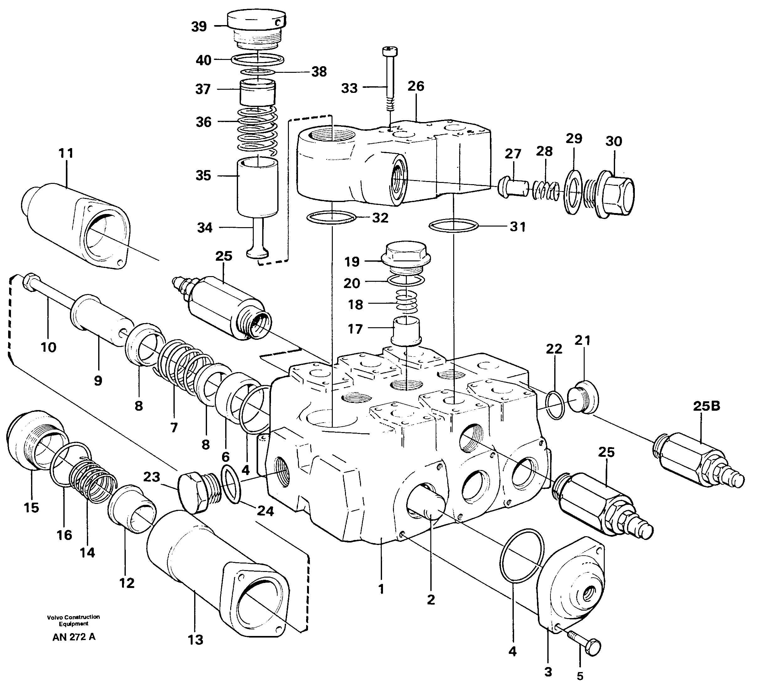 Control valve — volvo parts diagram