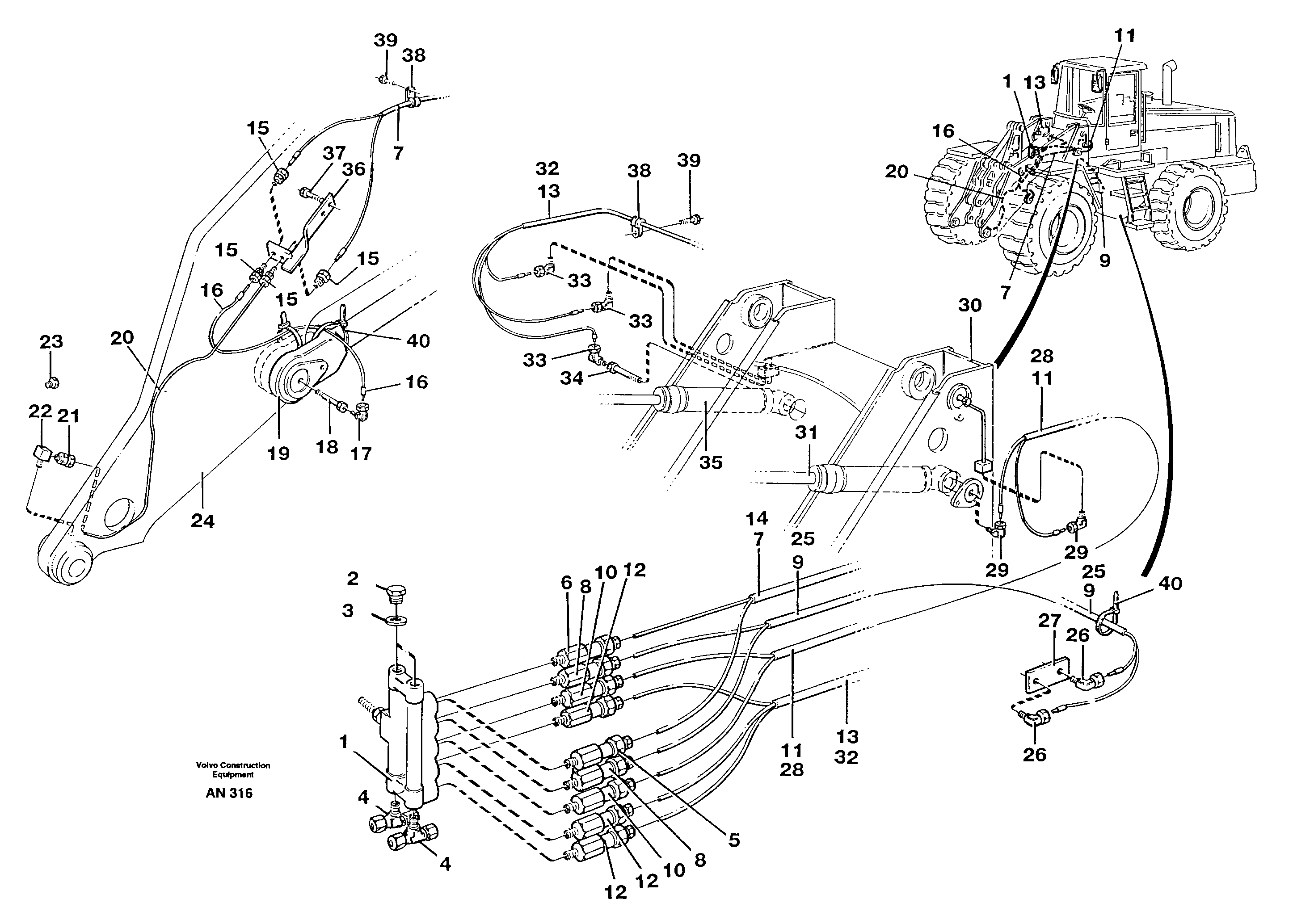 Distribution block, B2.  94809 — volvo parts diagram
