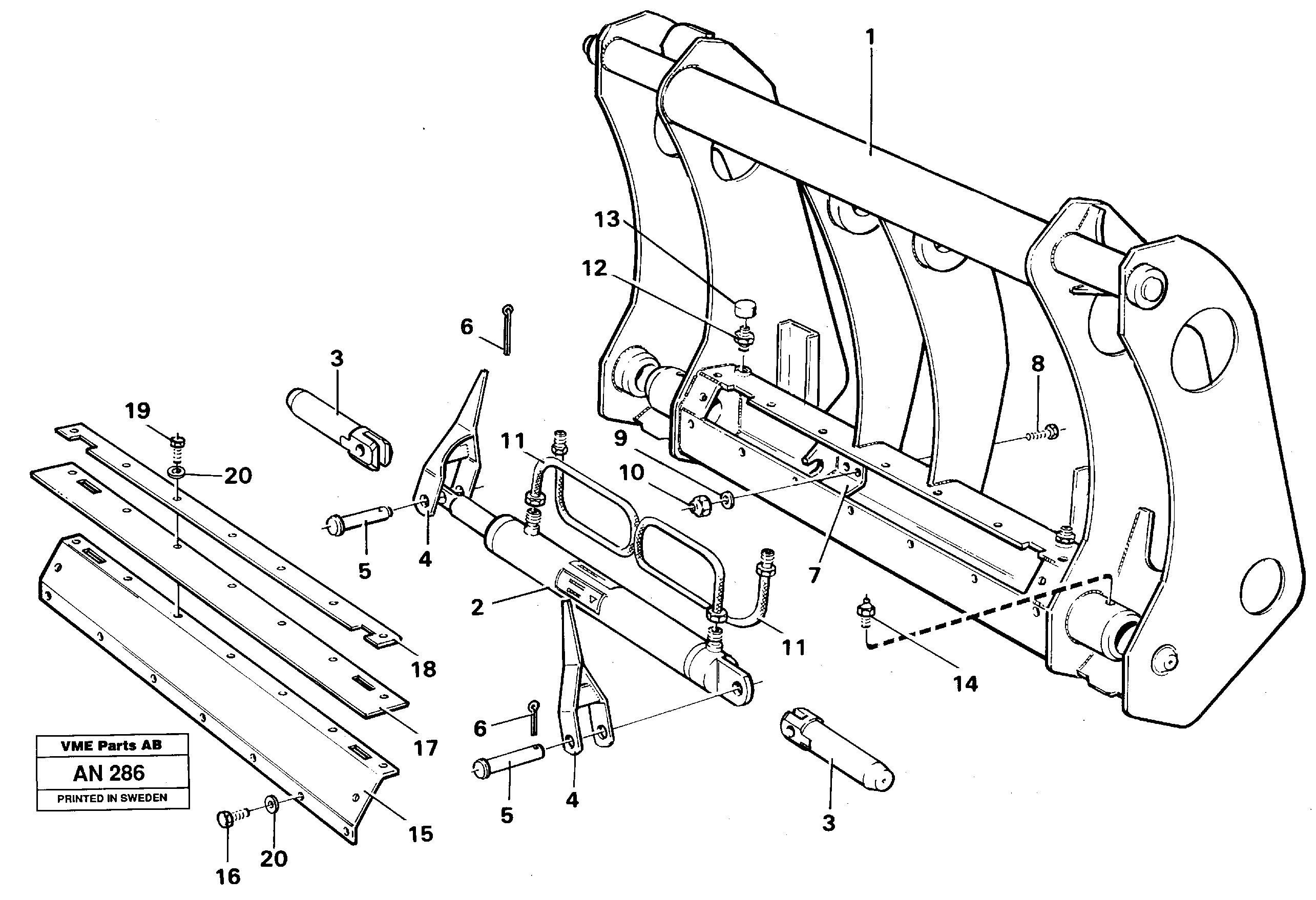 Tool bar.  92773,92445 — volvo parts diagram
