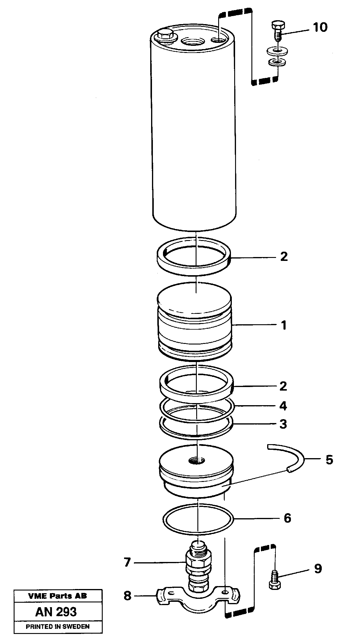 Accumulator.  94538 — volvo parts diagram