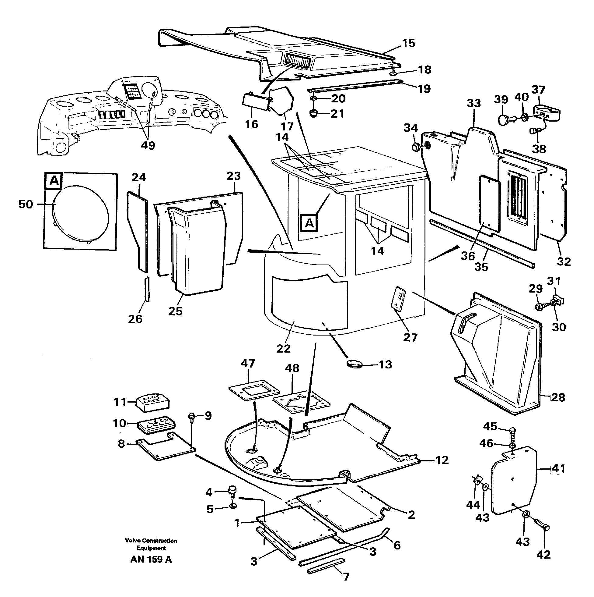Insulating matting — volvo parts diagram