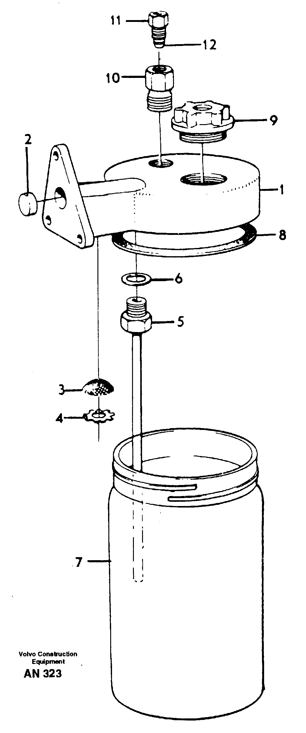 Anti-freeze reservoir  92235 — volvo parts diagram