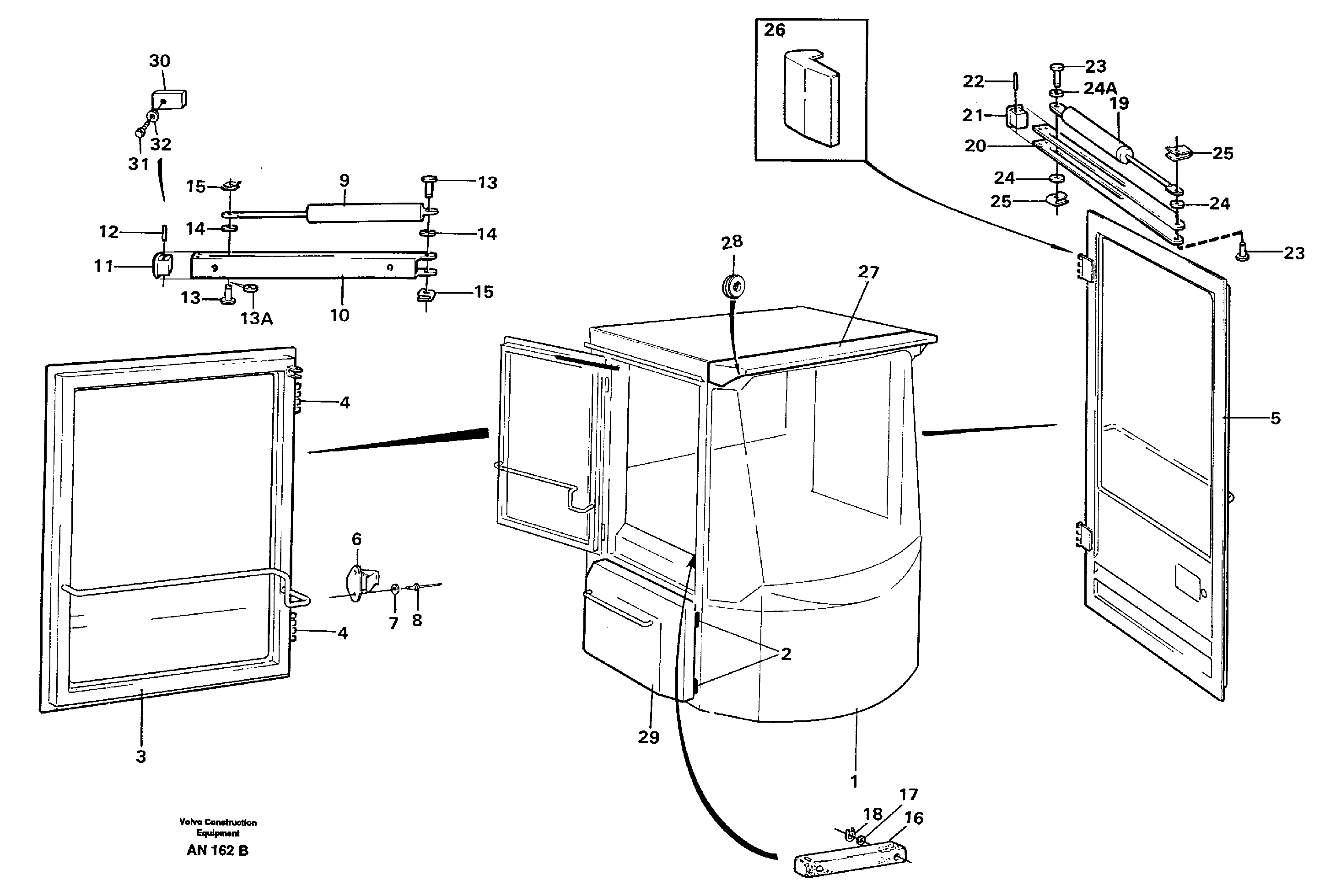 Cab body — volvo parts diagram