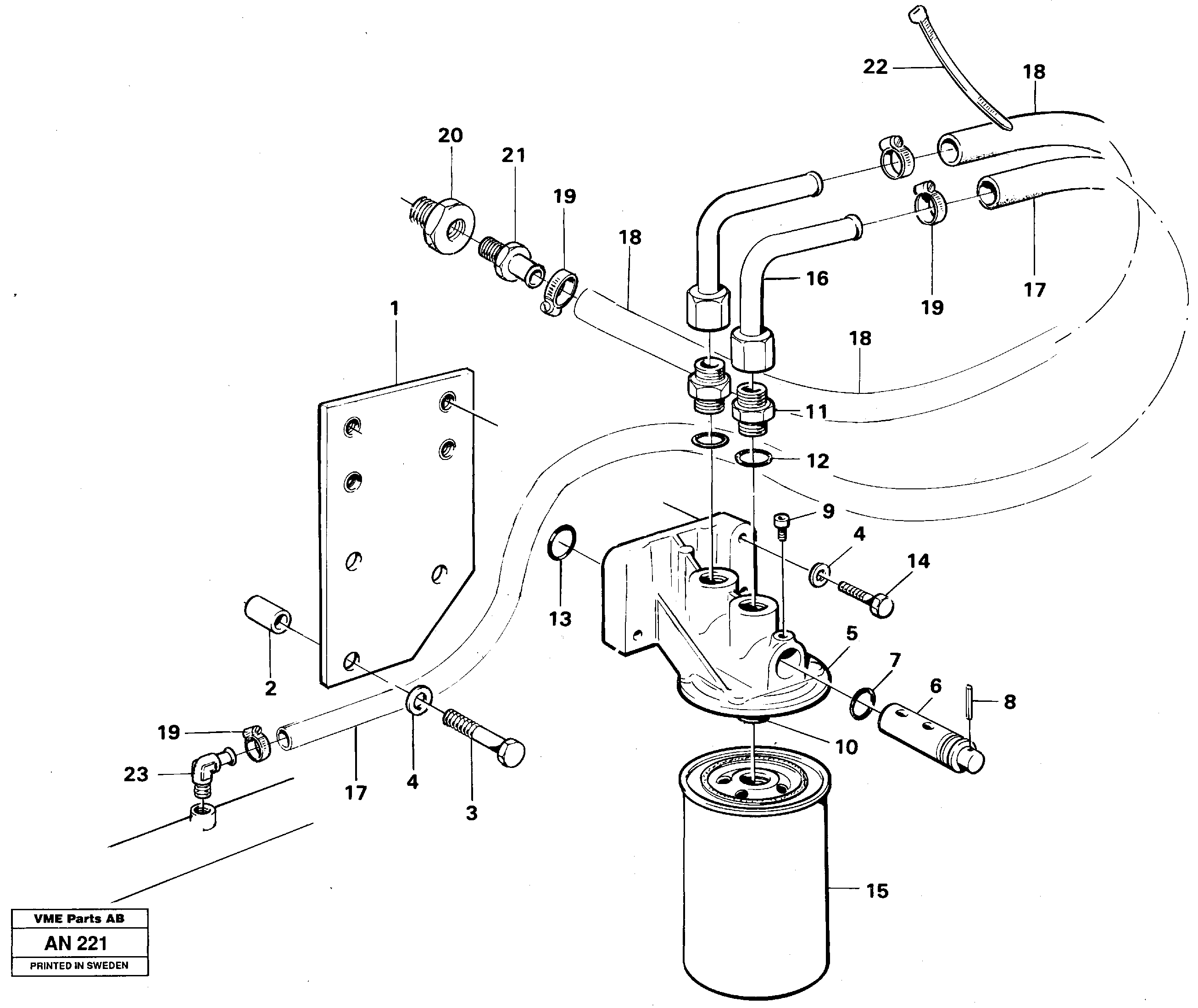 Coolant filter  92932 — volvo parts diagram