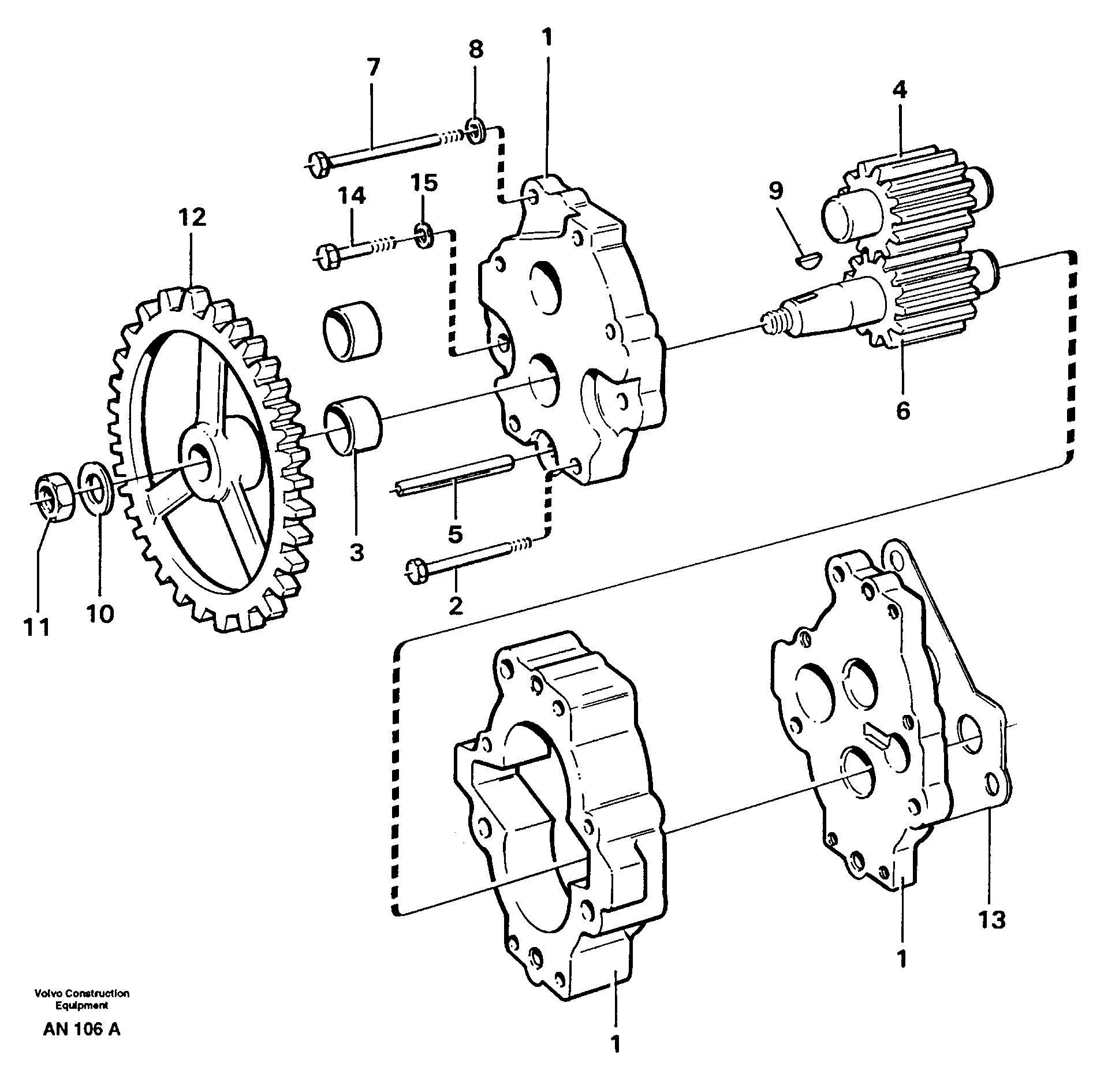 Transmission pump — volvo parts diagram