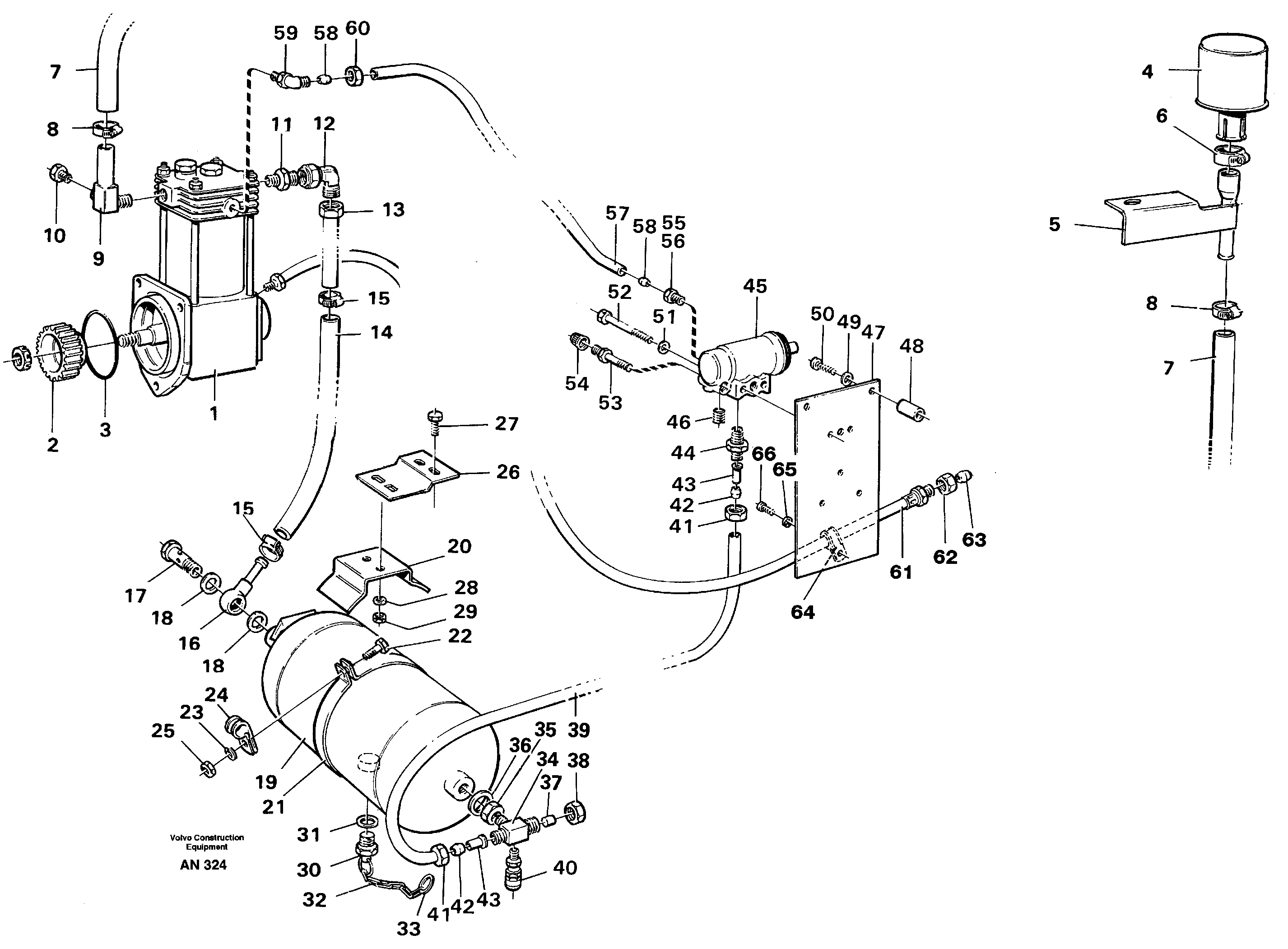 Compressed air equipment  92234 — volvo parts diagram