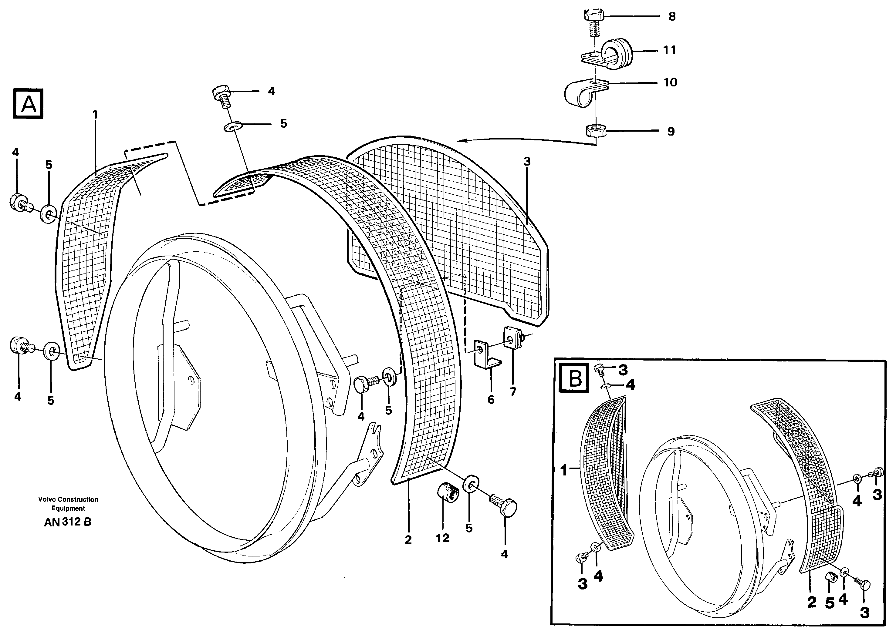 Fan shroud  94699 — volvo parts diagram