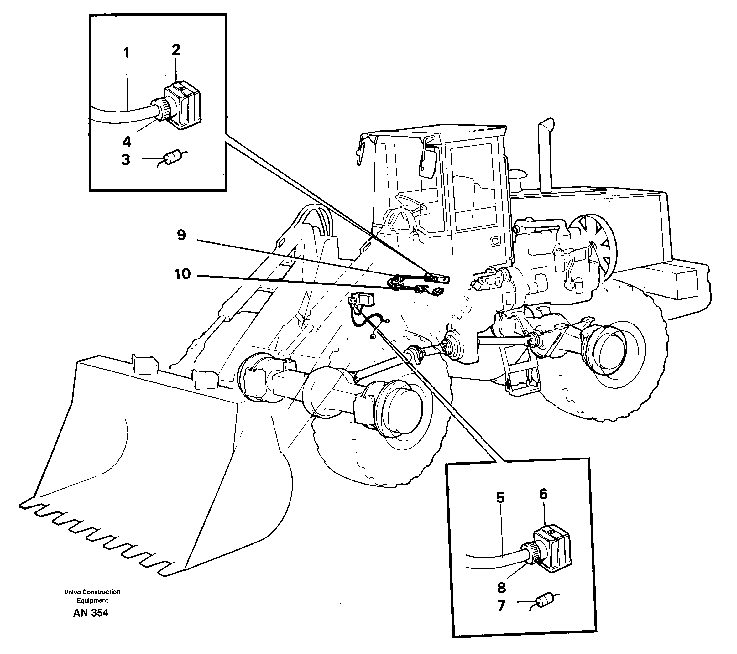 Attachment locking  92445, 92773, 92970 — volvo parts diagram