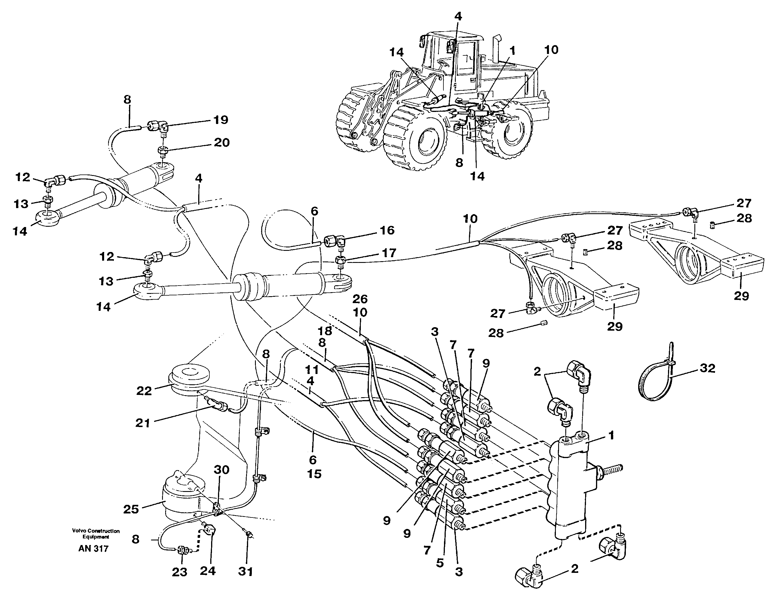 Distribution block, B1  94809 — volvo parts diagram