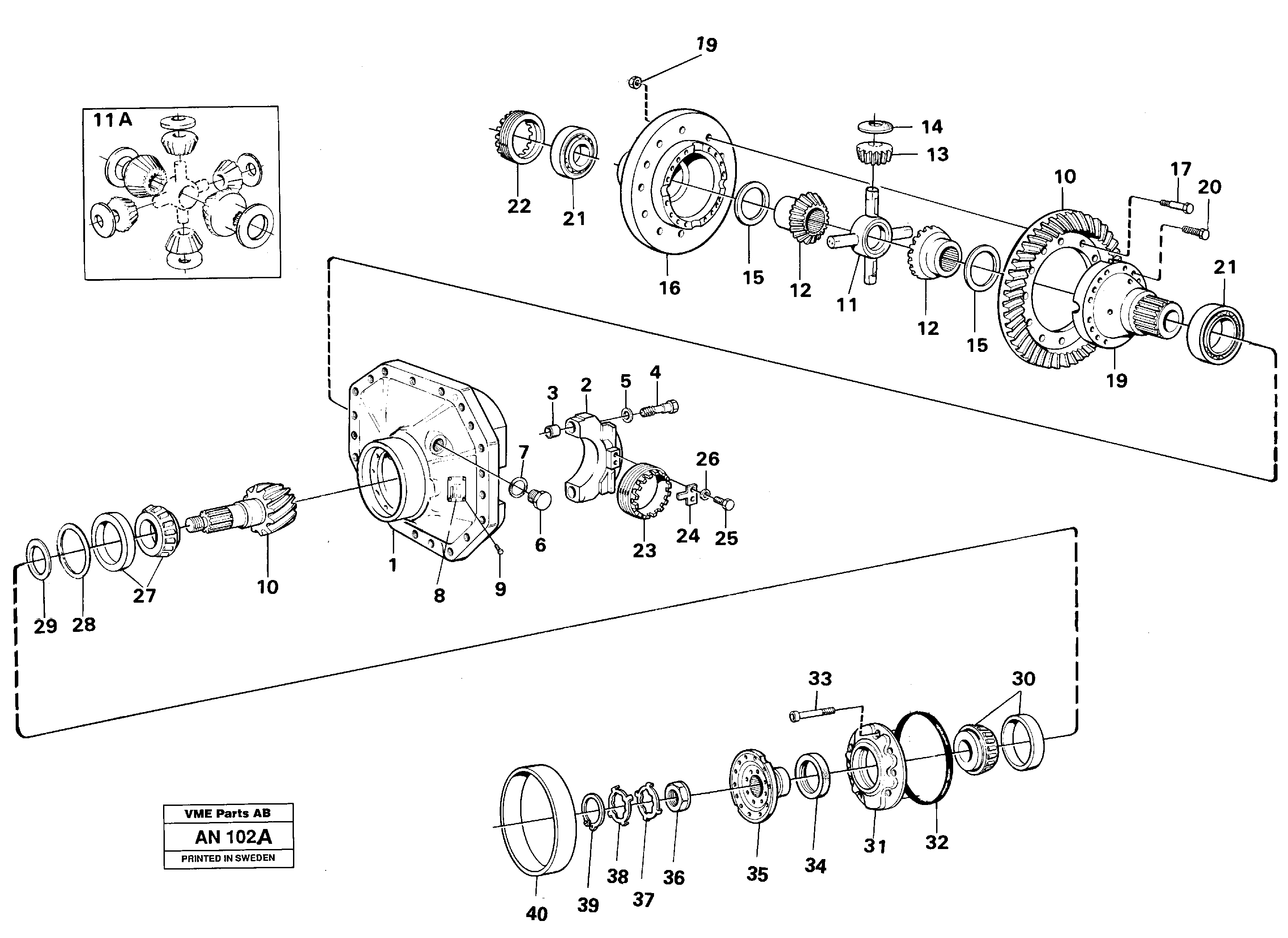 Final drive — volvo parts diagram