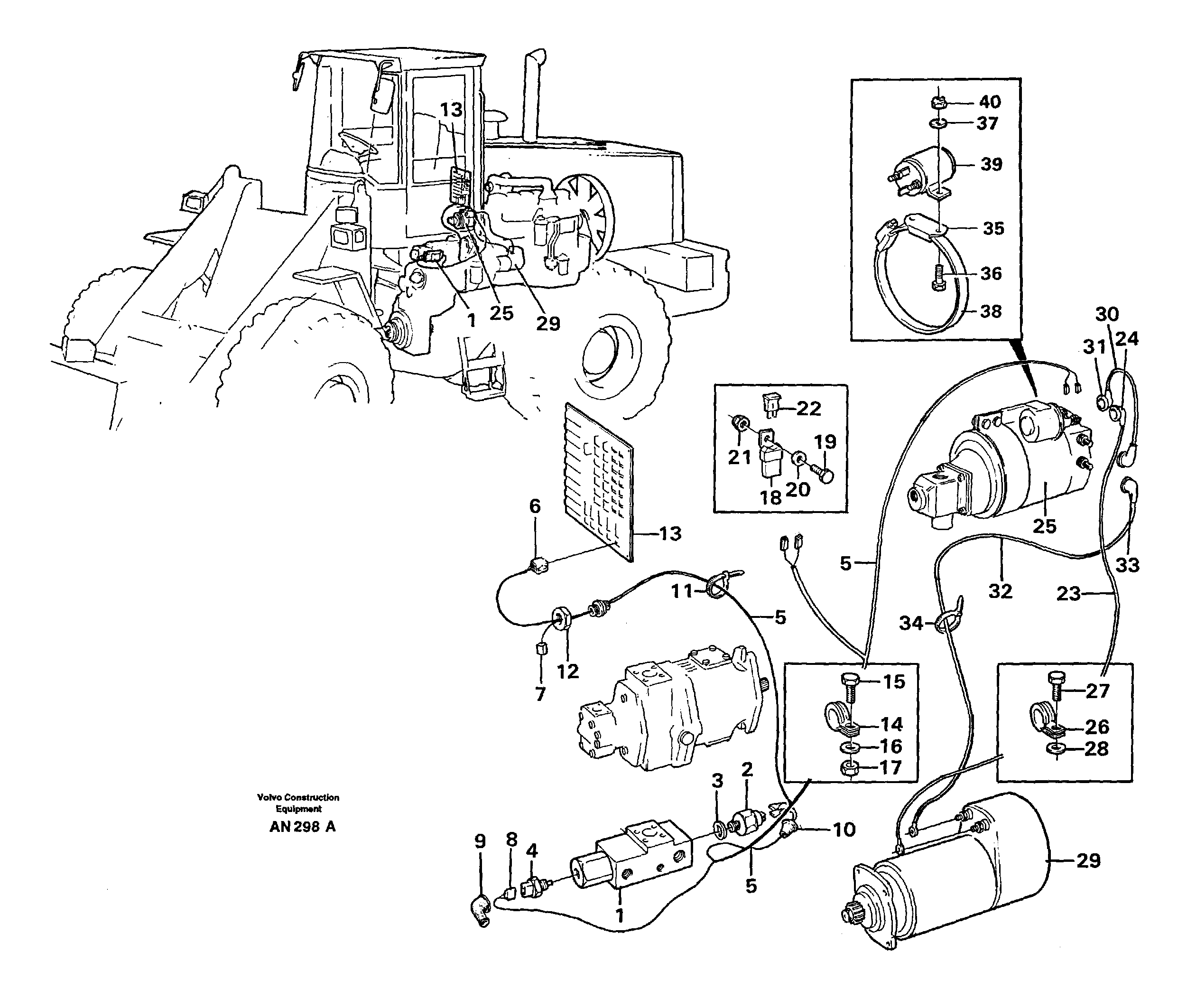 Electrical system: Secondary steering system  91918 — volvo parts diagram