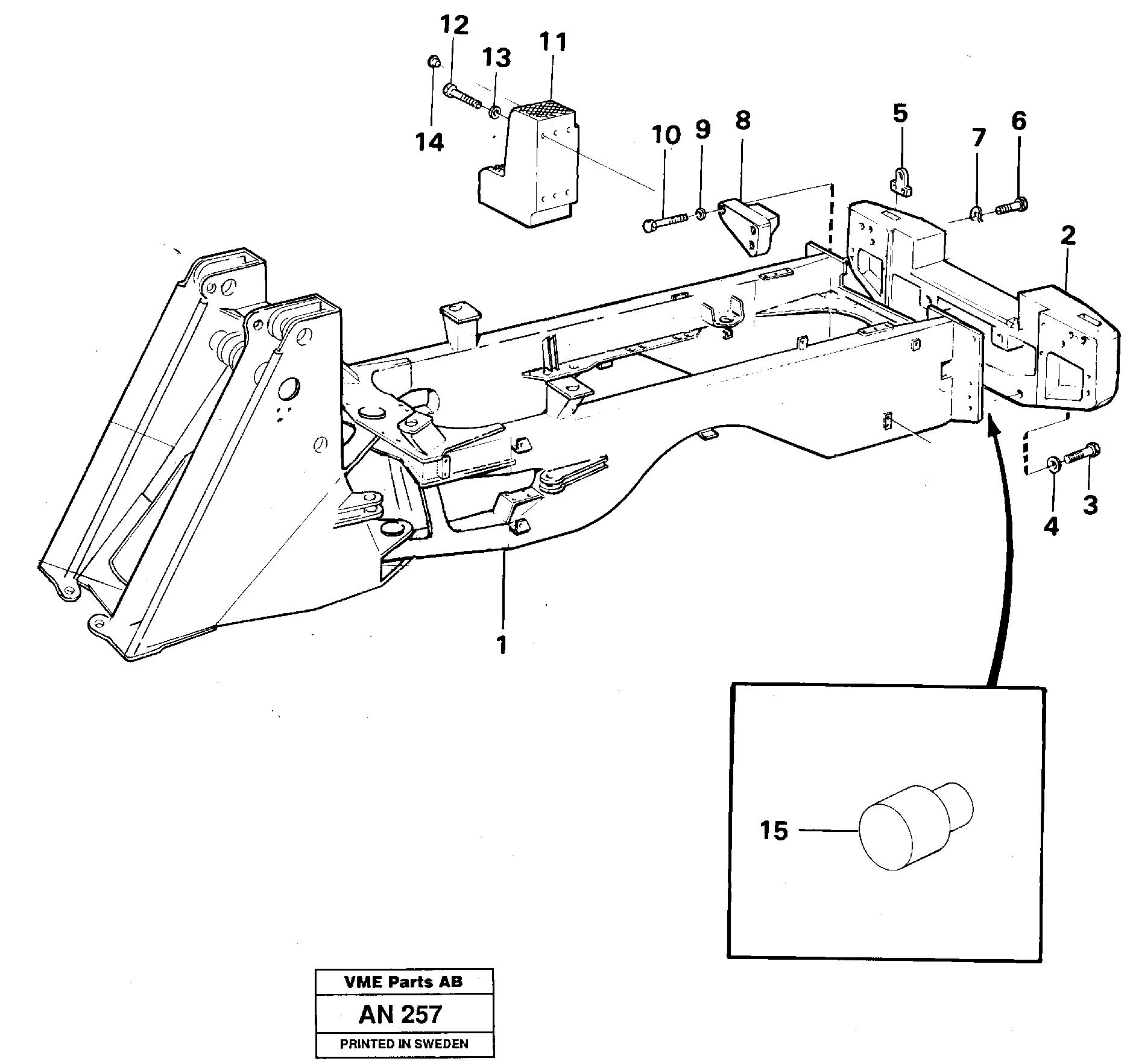 Counterweight — volvo parts diagram