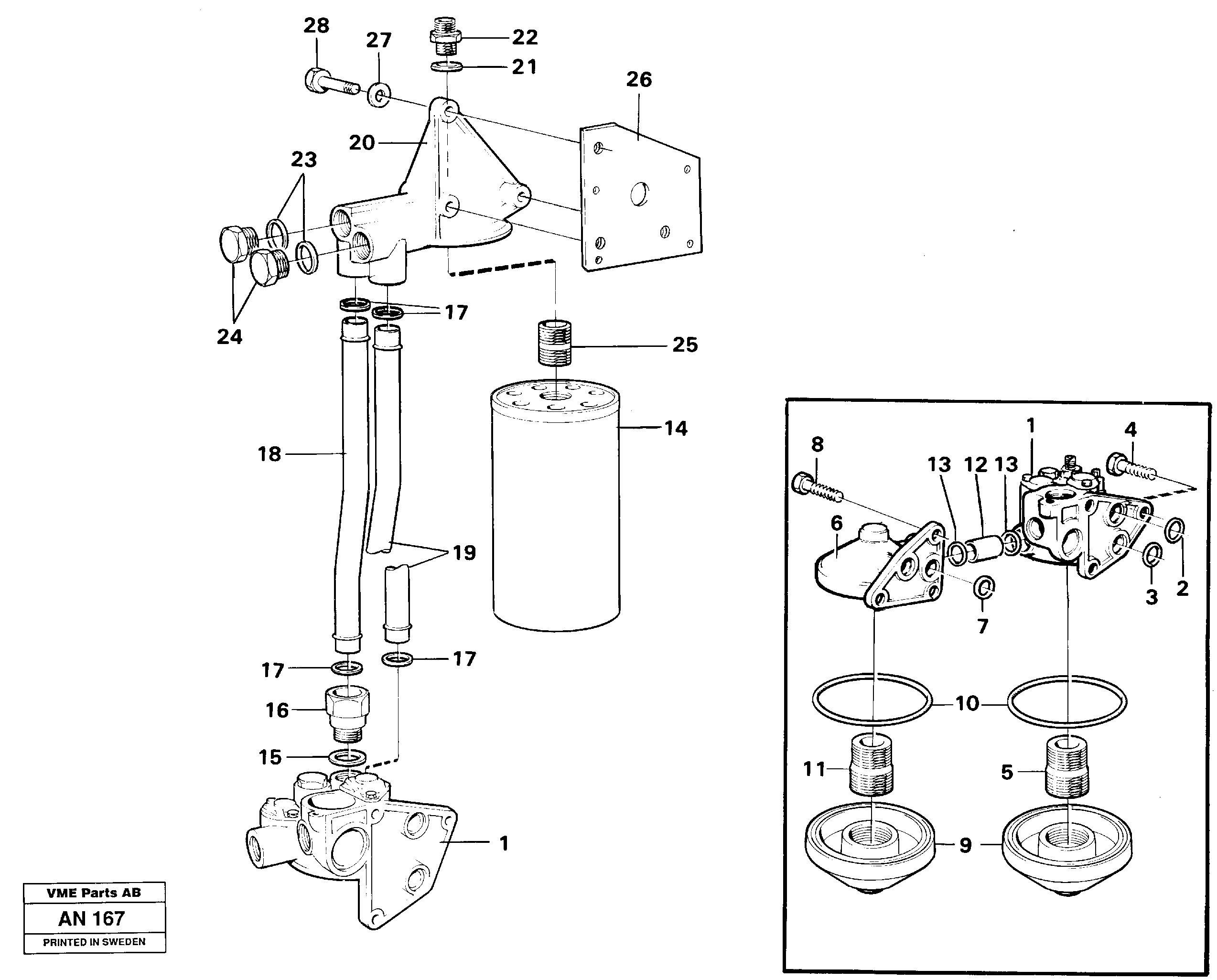 Oil filter — volvo parts diagram