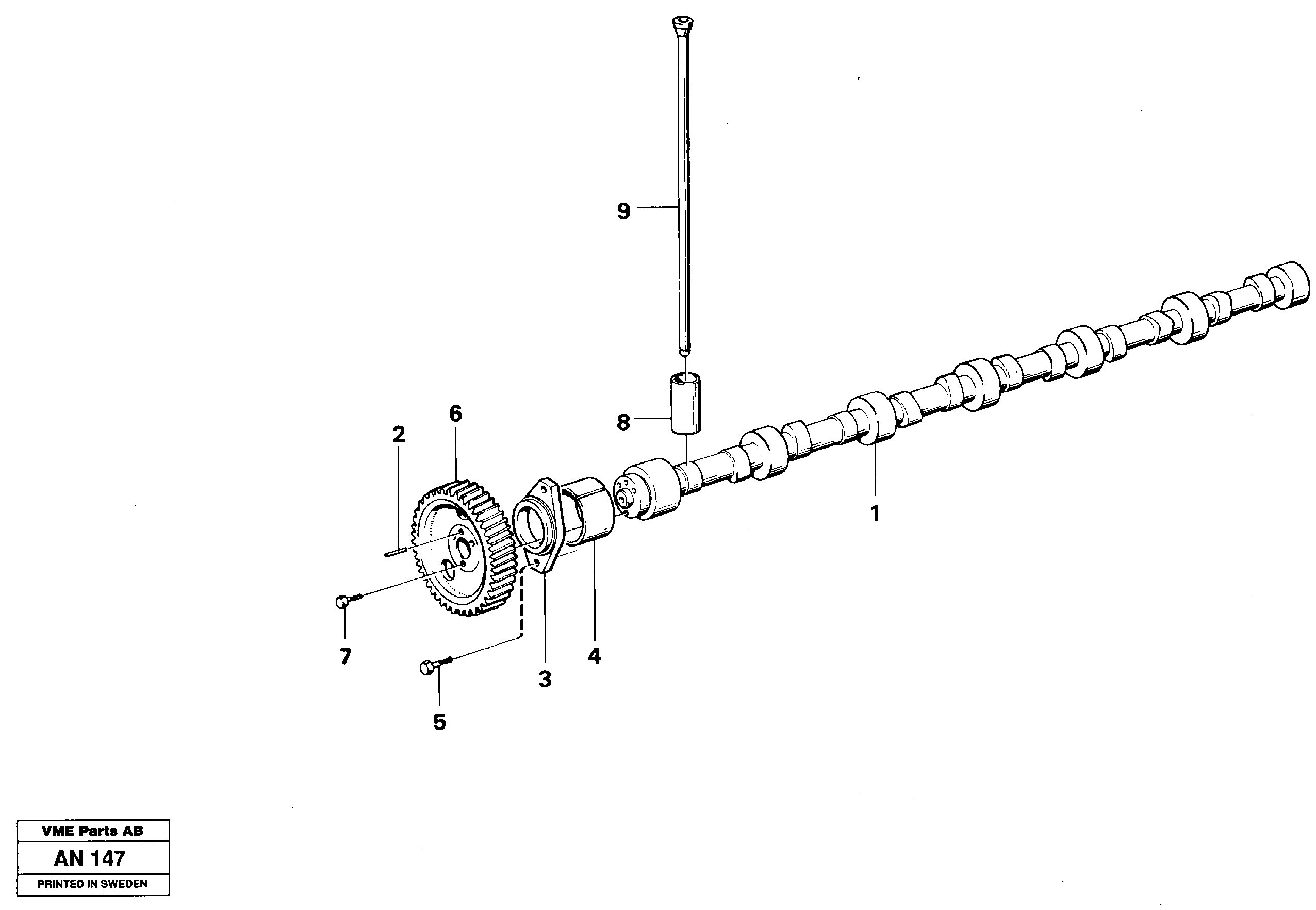 Camshaft — volvo parts diagram