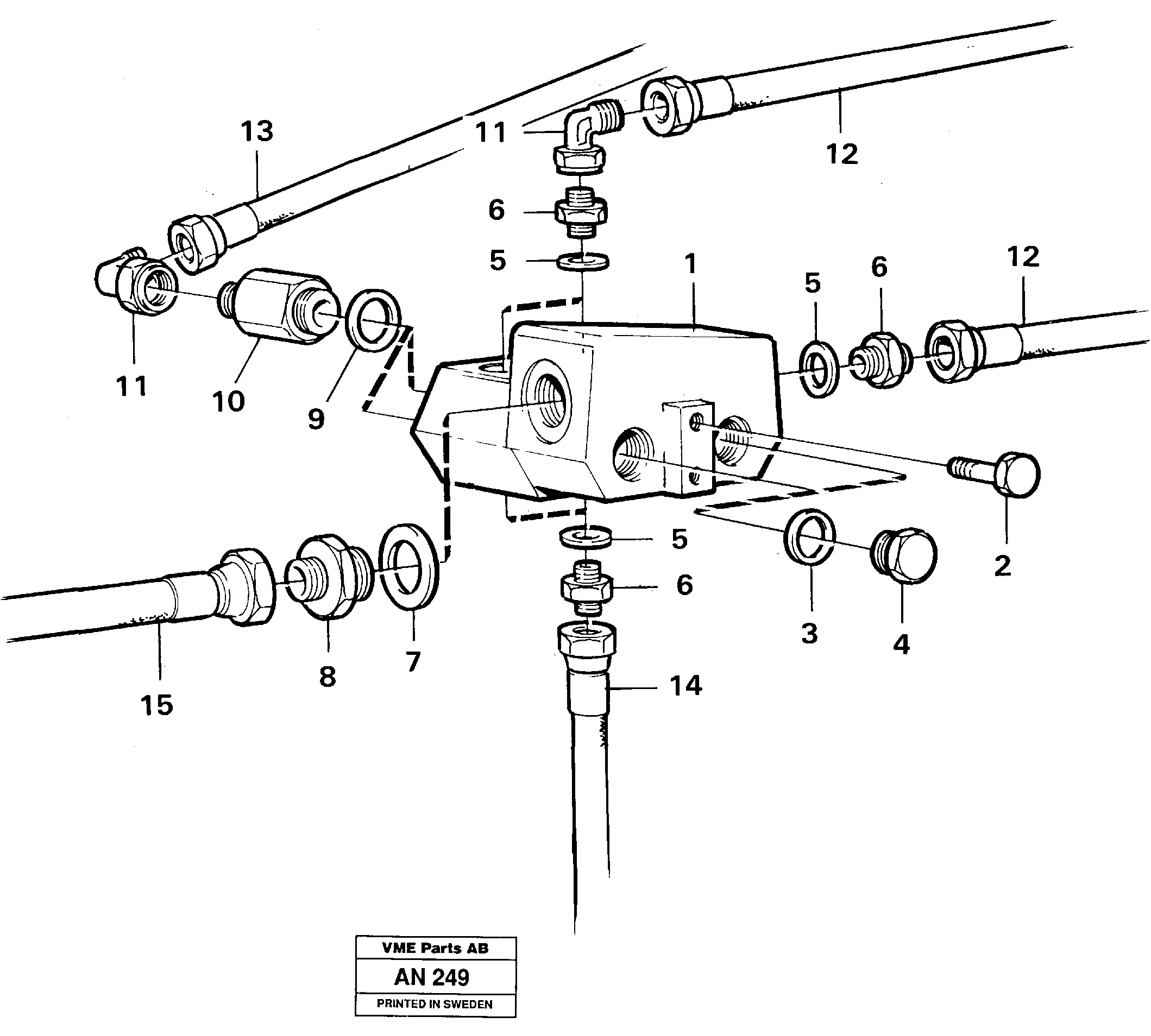 Shift valve, assembly — volvo parts diagram