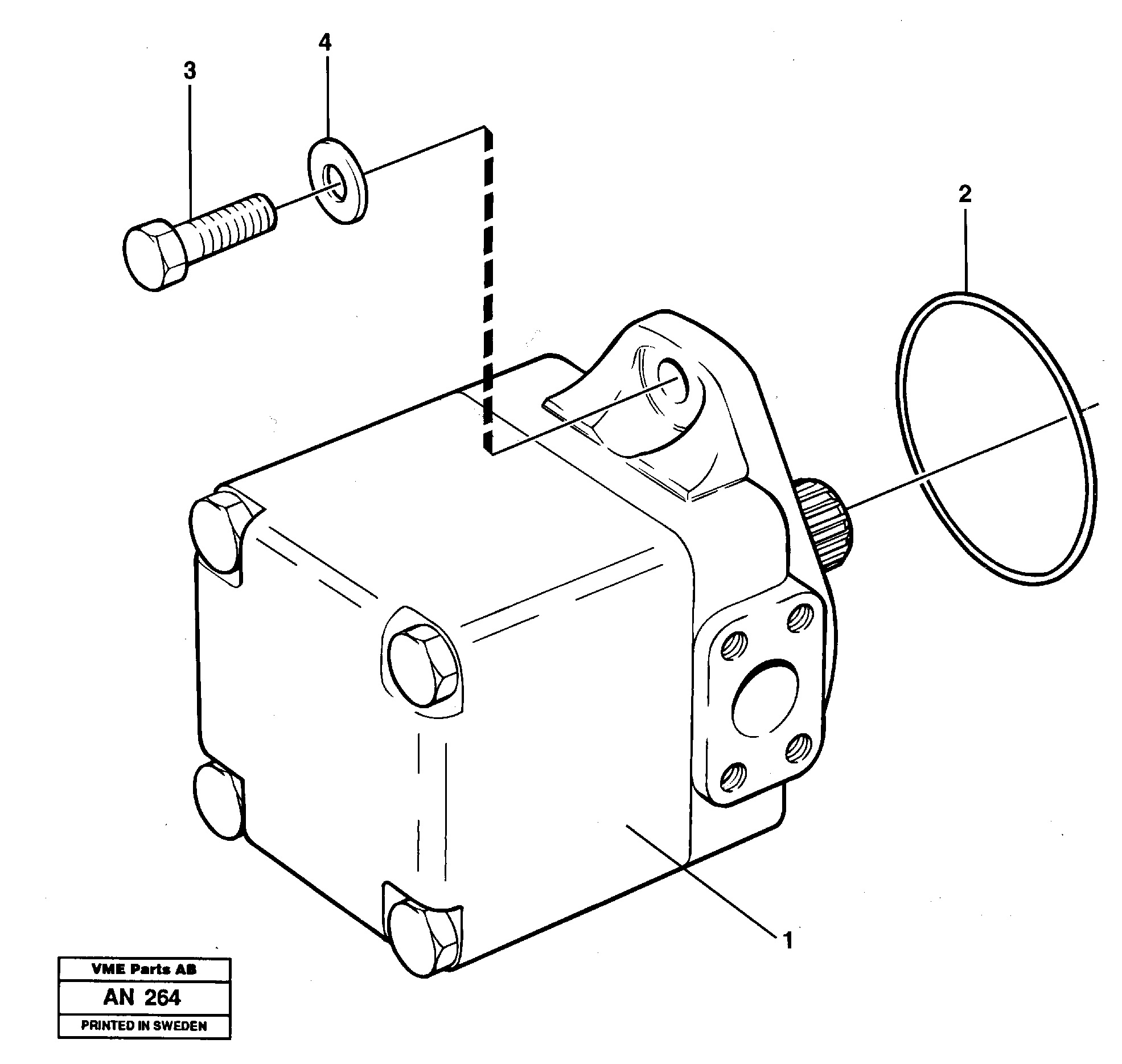 Hydraulic - oil pump, Assembly — volvo parts diagram