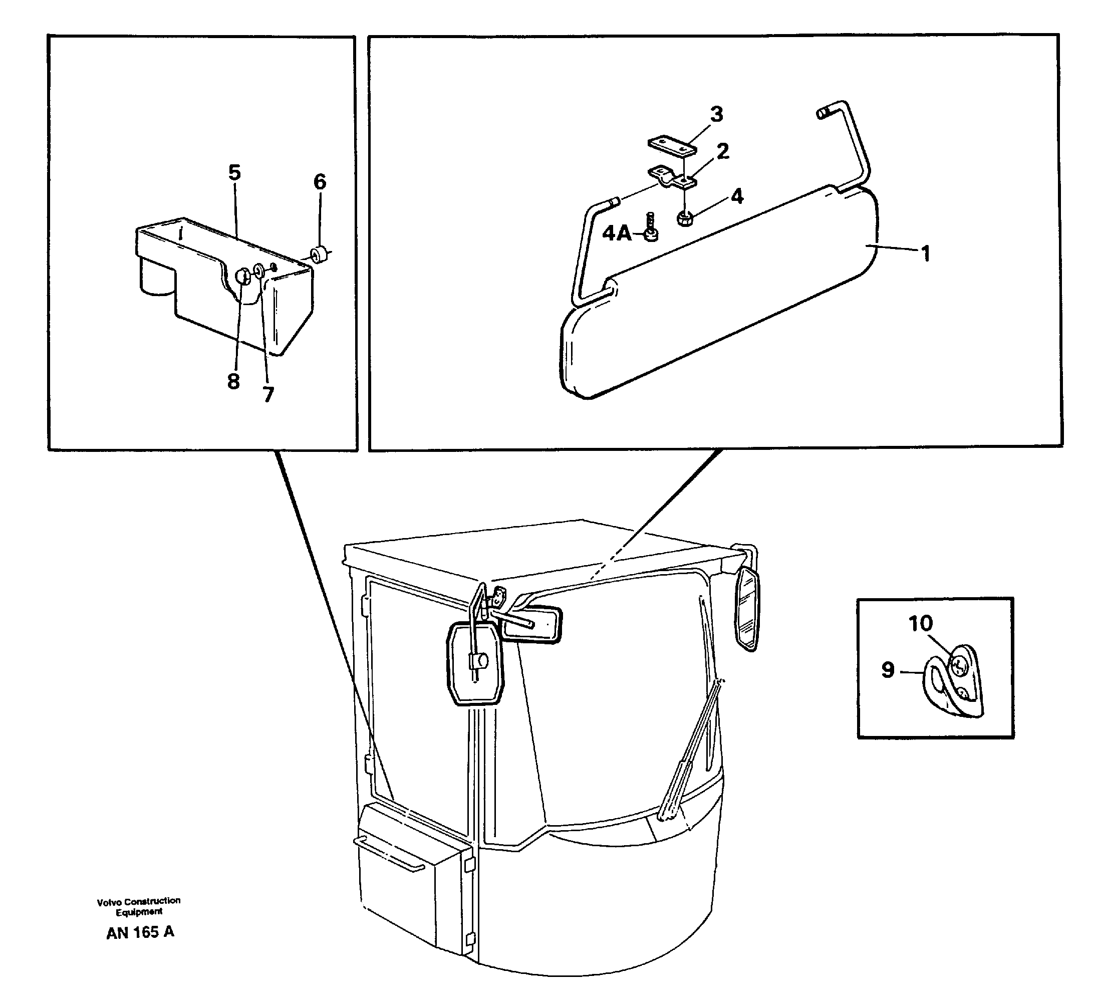 Interior components — volvo parts diagram