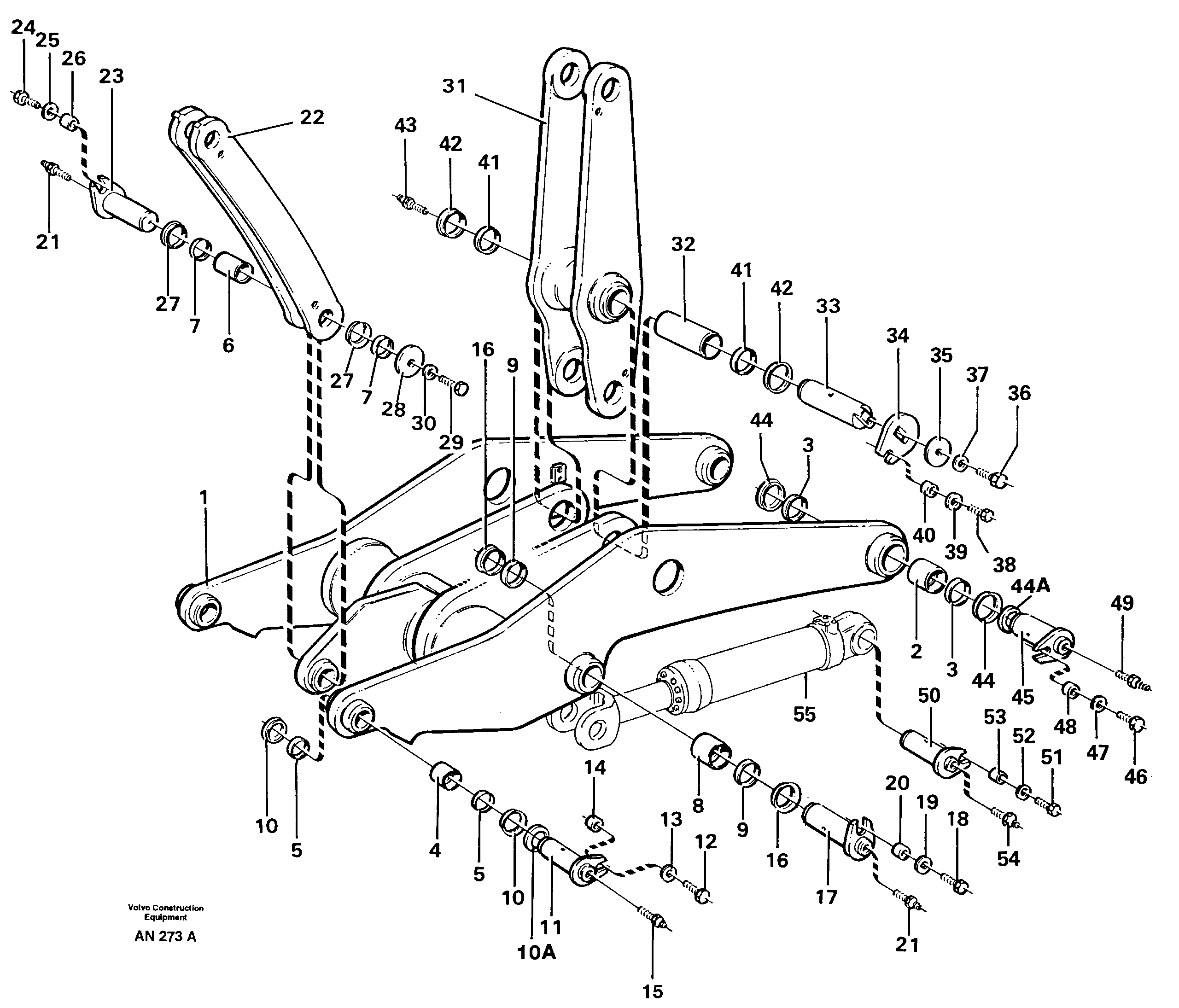 Lifting unit — volvo parts diagram