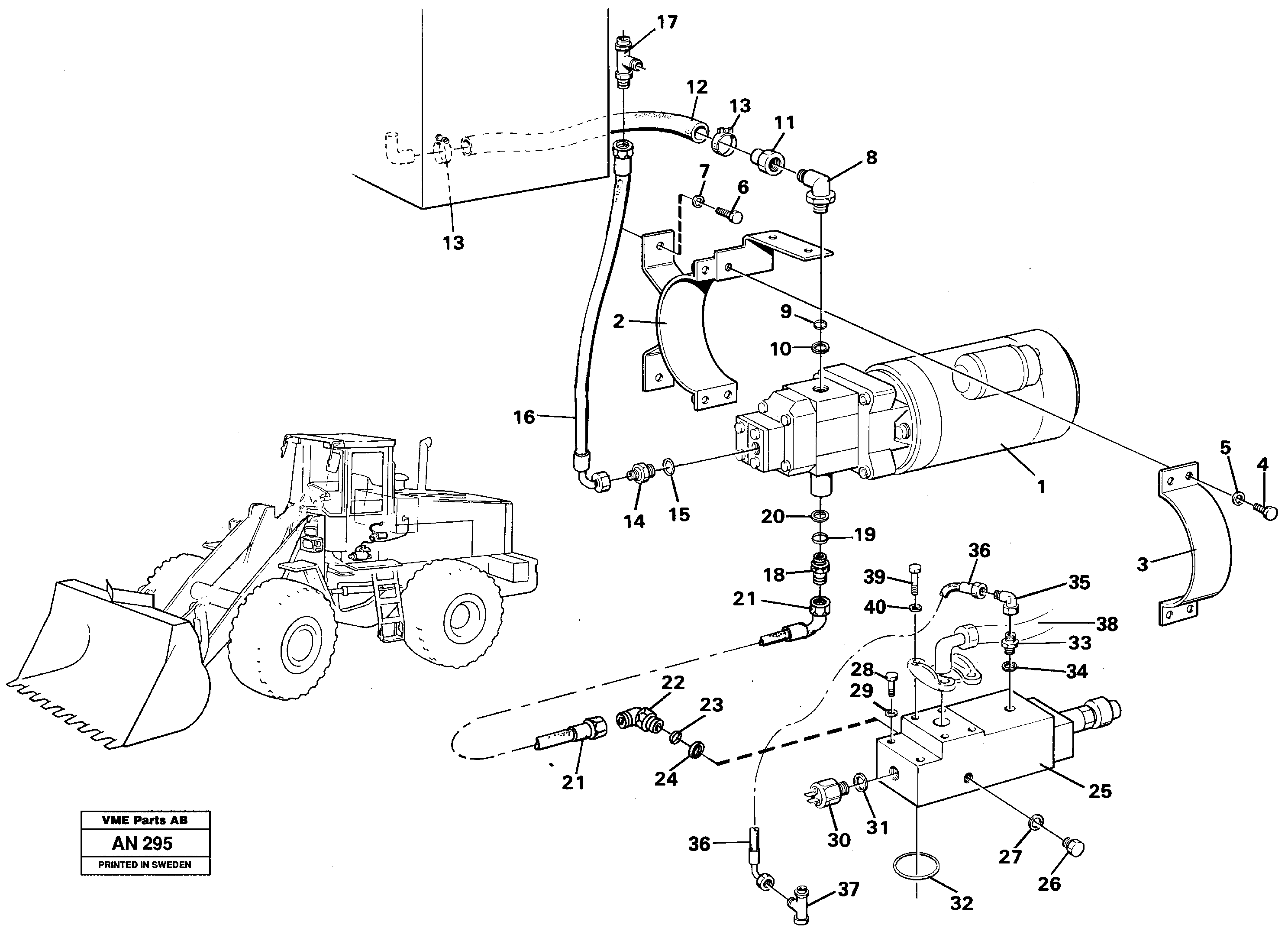 Auxiliary steering system  91918 — volvo parts diagram