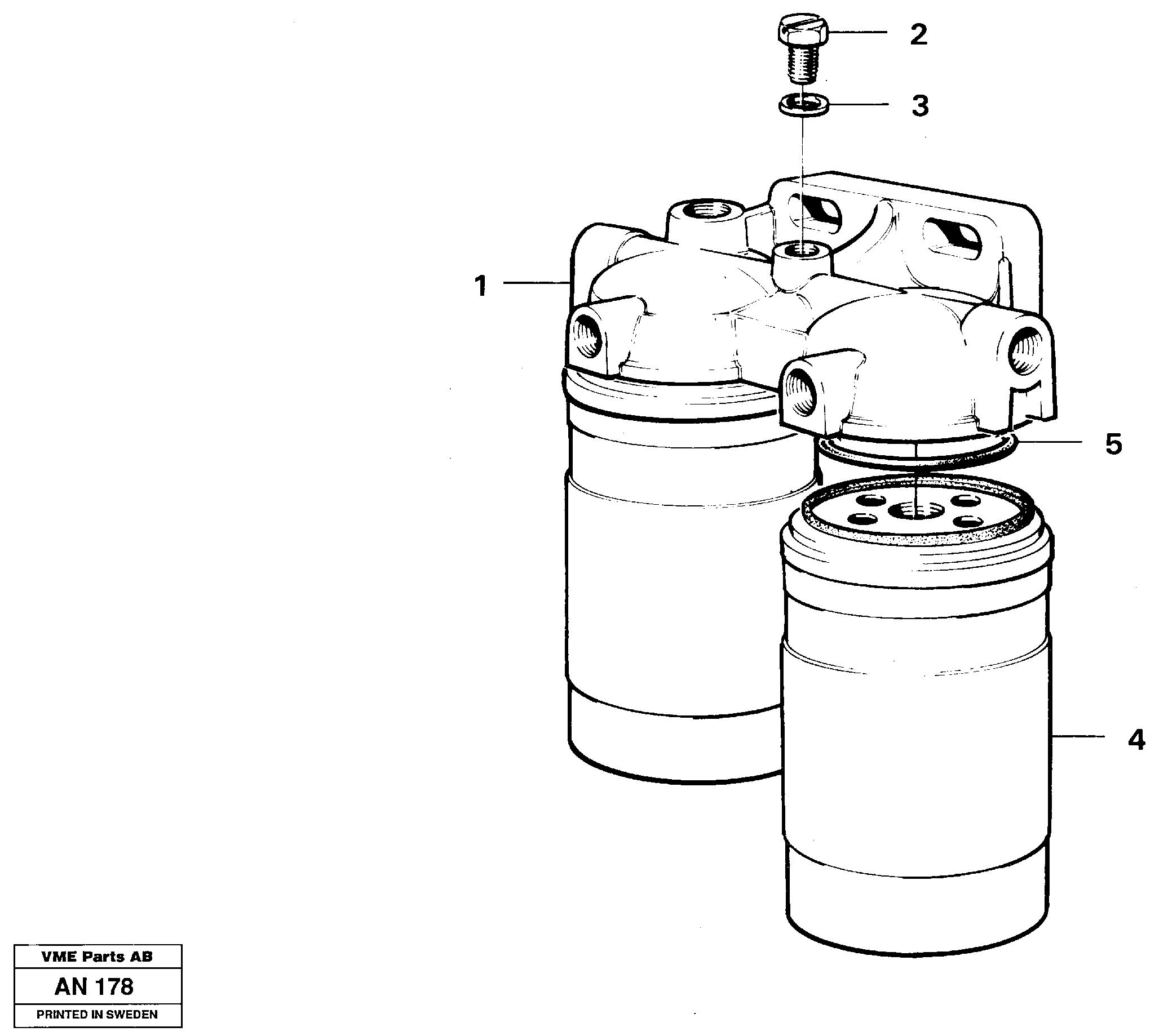 Fuel filter — volvo parts diagram