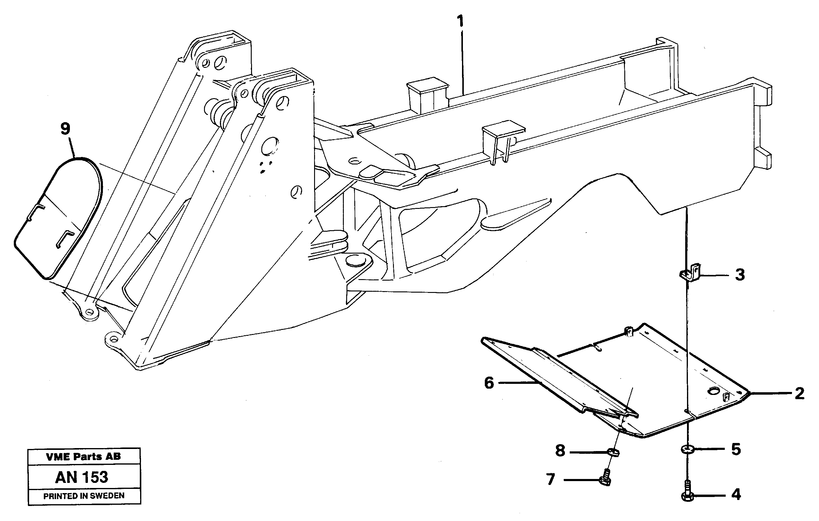 Protecting plate — volvo parts diagram