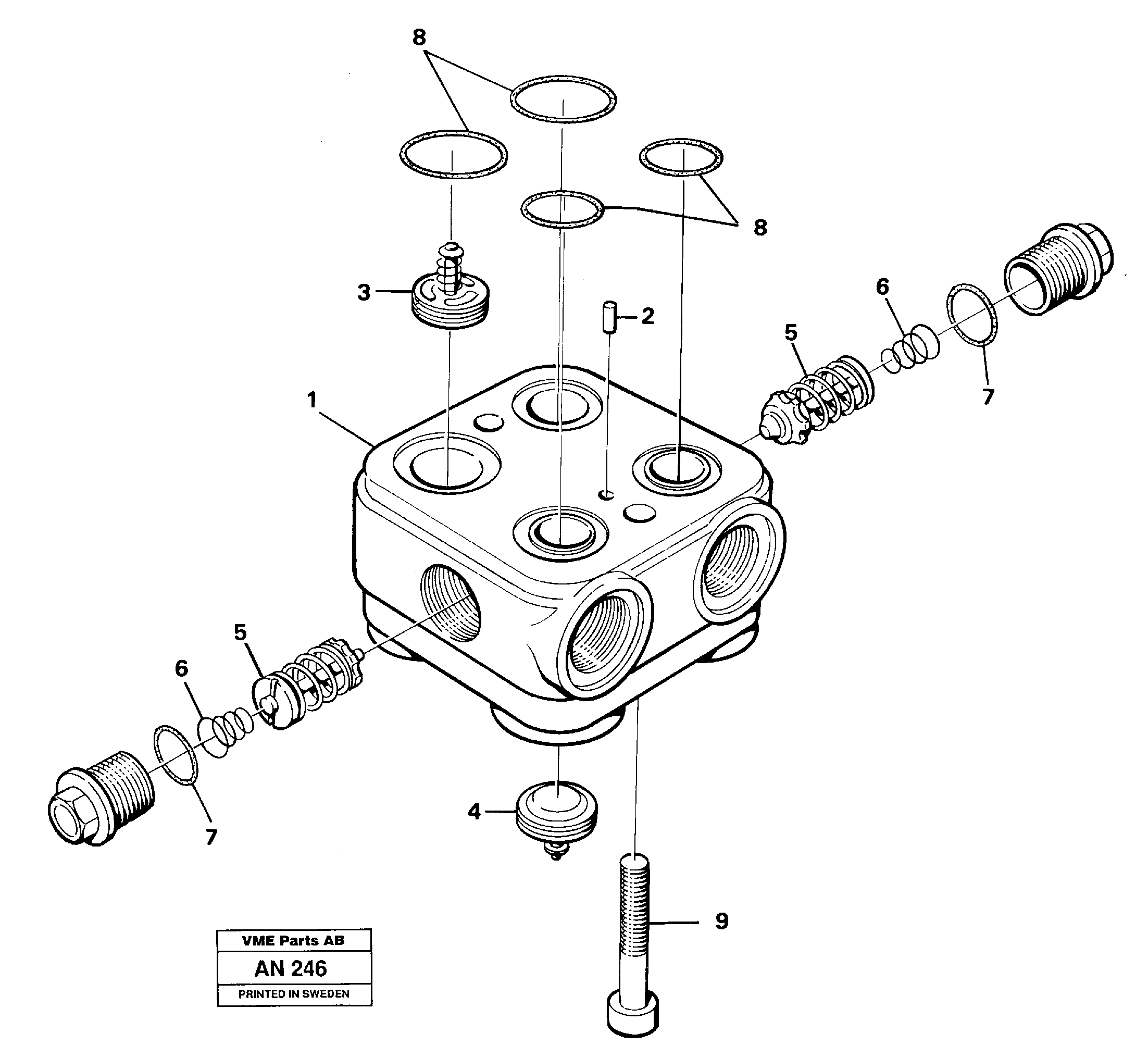 Valve housing — volvo parts diagram