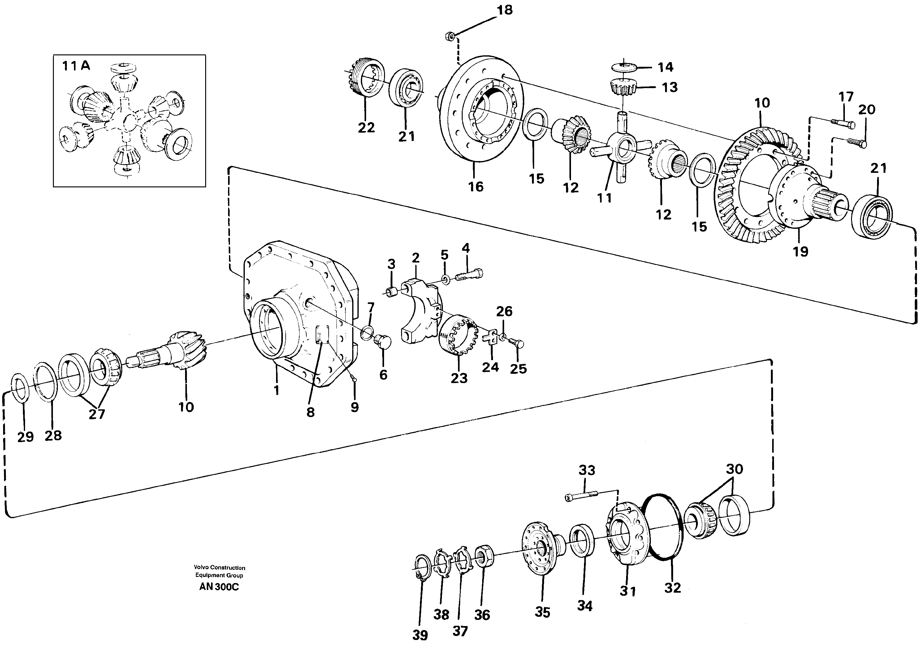 Final drive  AWB 30 — volvo parts diagram
