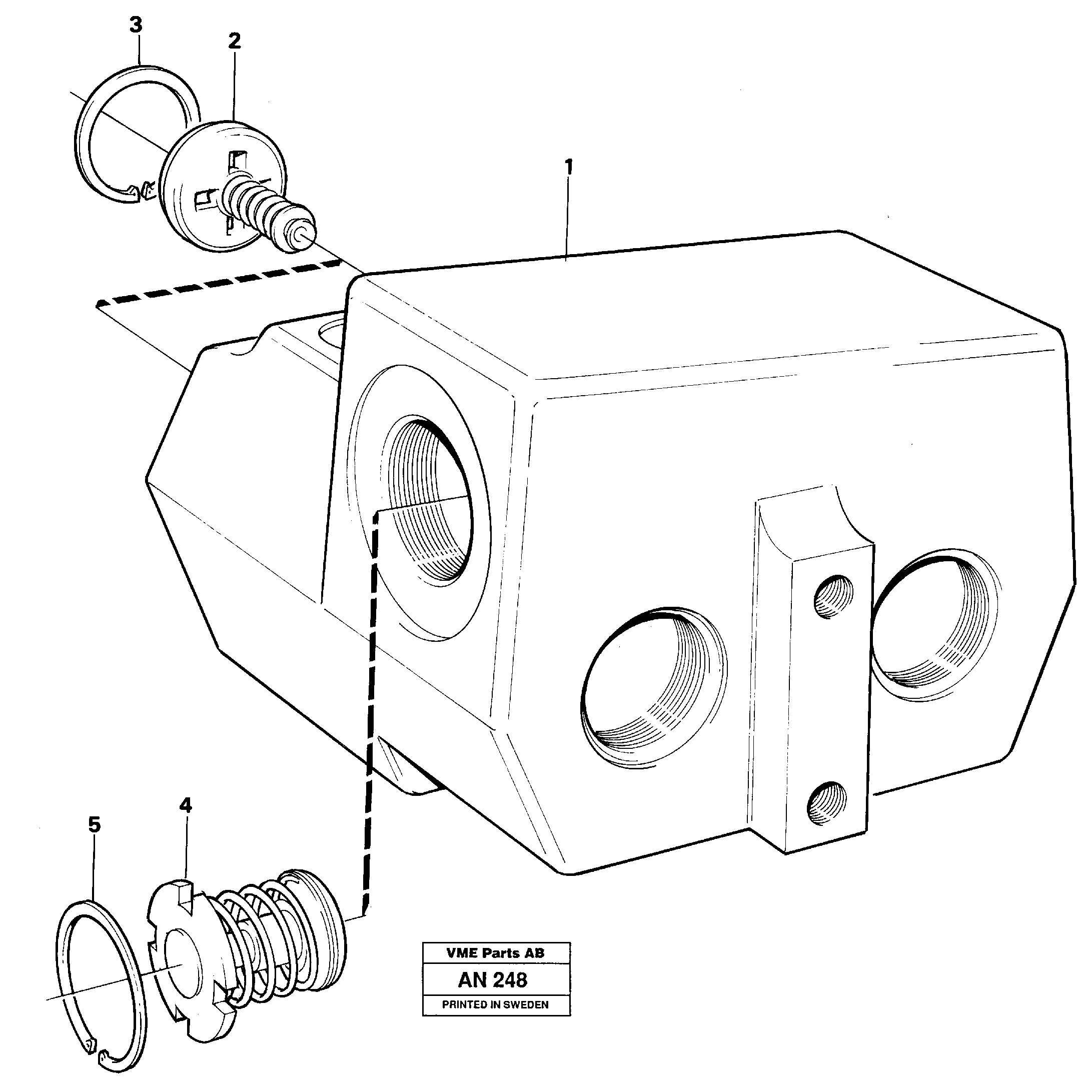 Valve, circuit body and return valve — volvo parts diagram