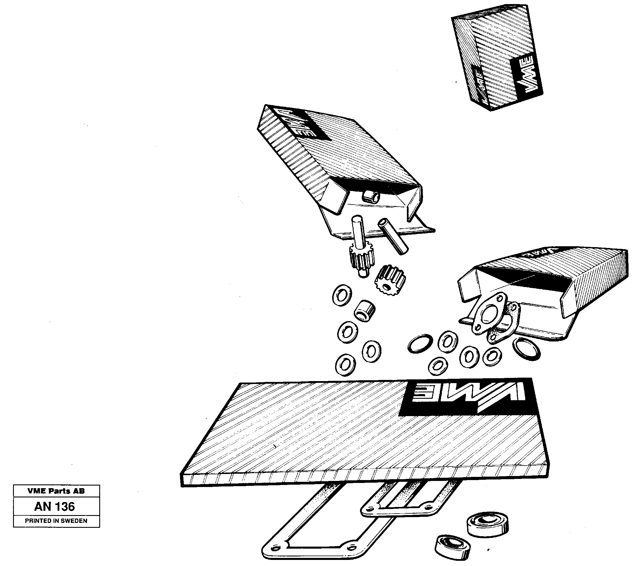 Repair kits for engine — volvo parts diagram
