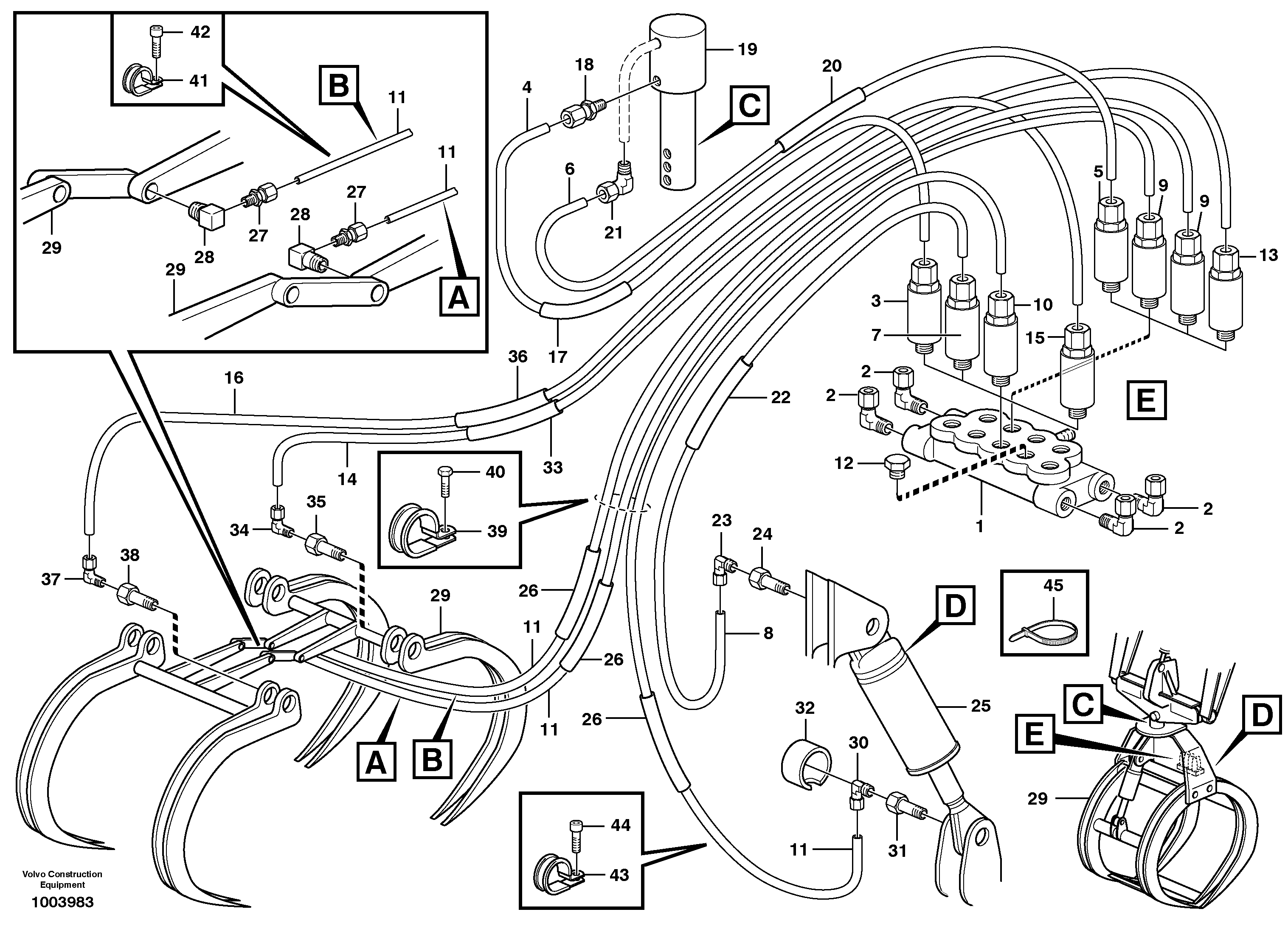 Distribution block, B6. — volvo parts diagram