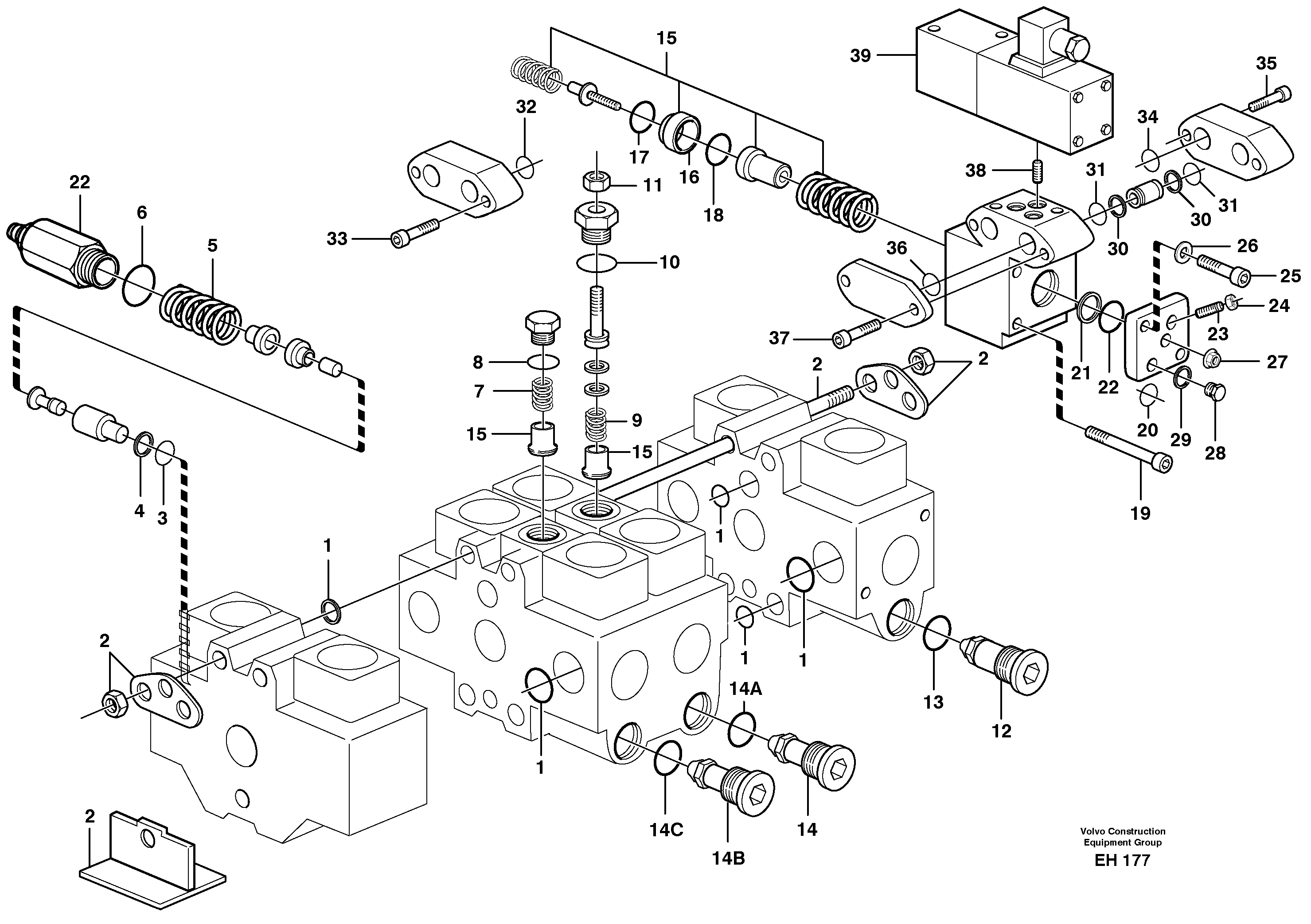 Control valve — volvo parts diagram