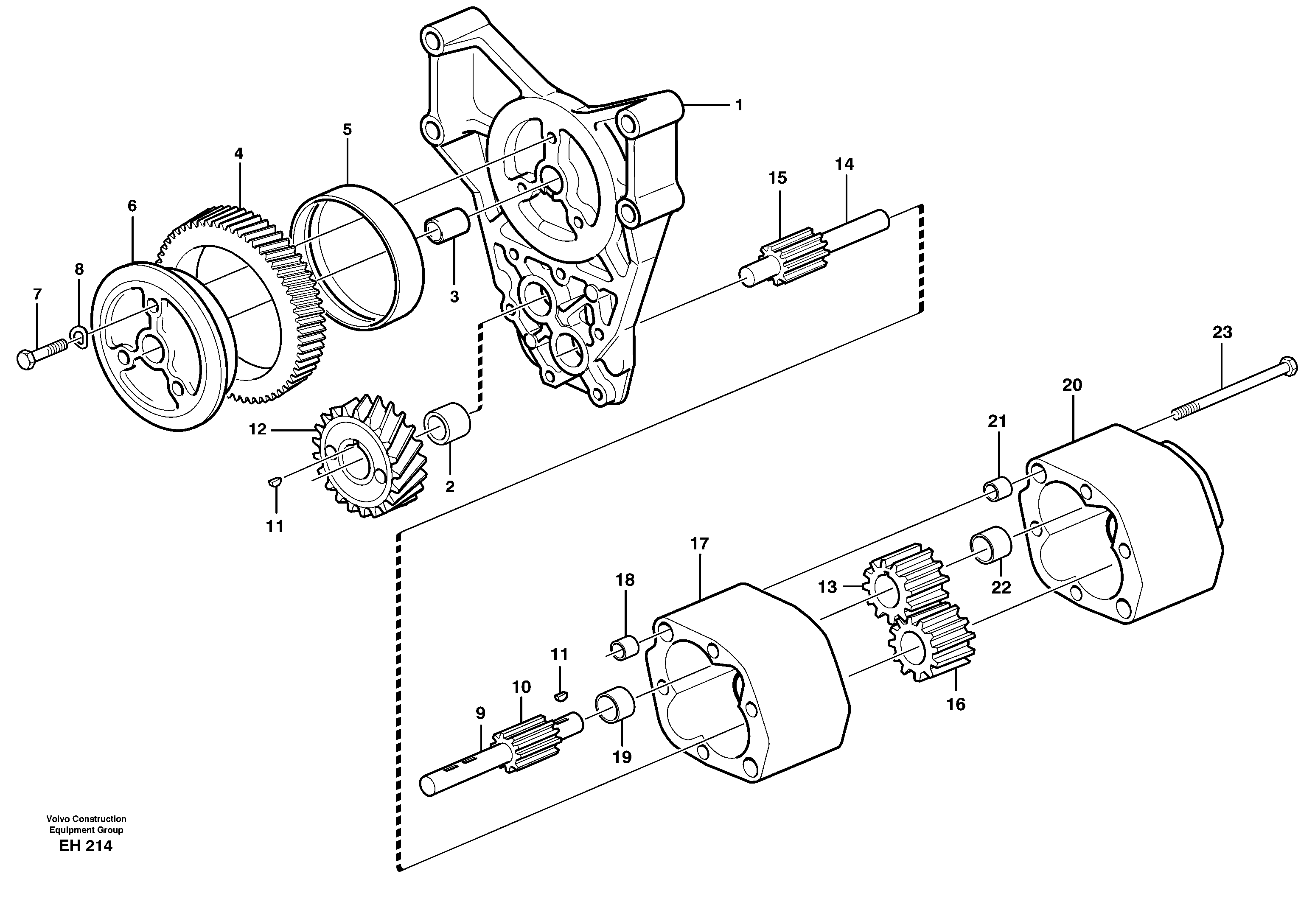 Oil pump — volvo parts diagram