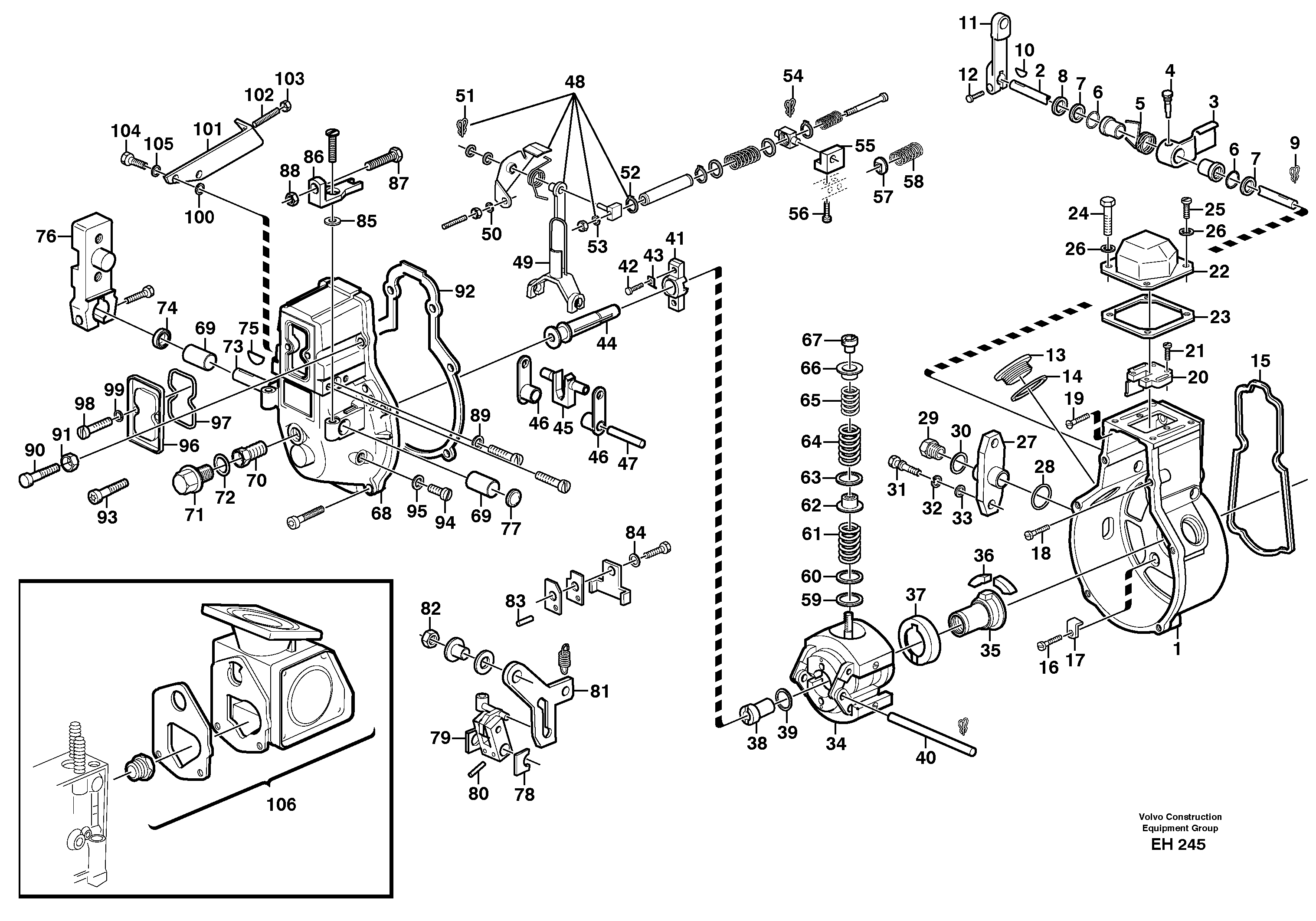 Centrifugal governor — volvo parts diagram