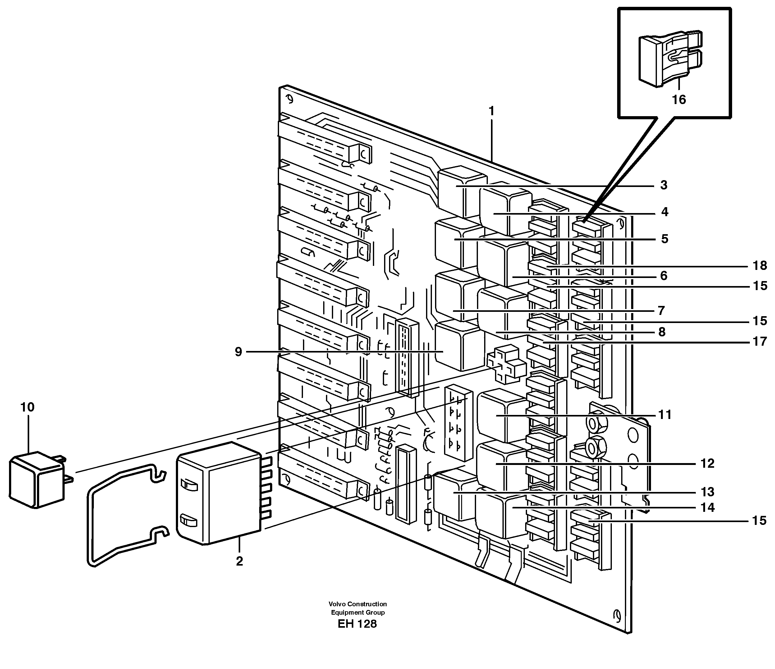 Circuit board — volvo parts diagram