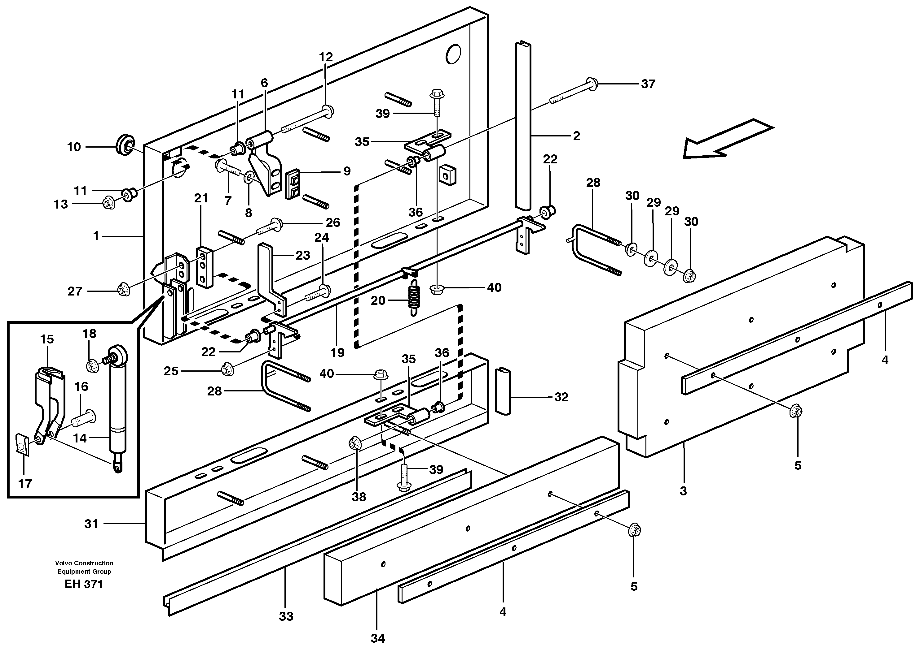 Side hatches — volvo parts diagram