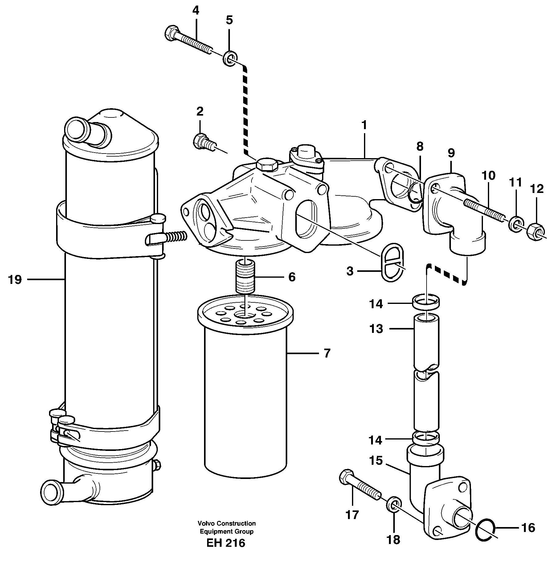 Oil filter — volvo parts diagram
