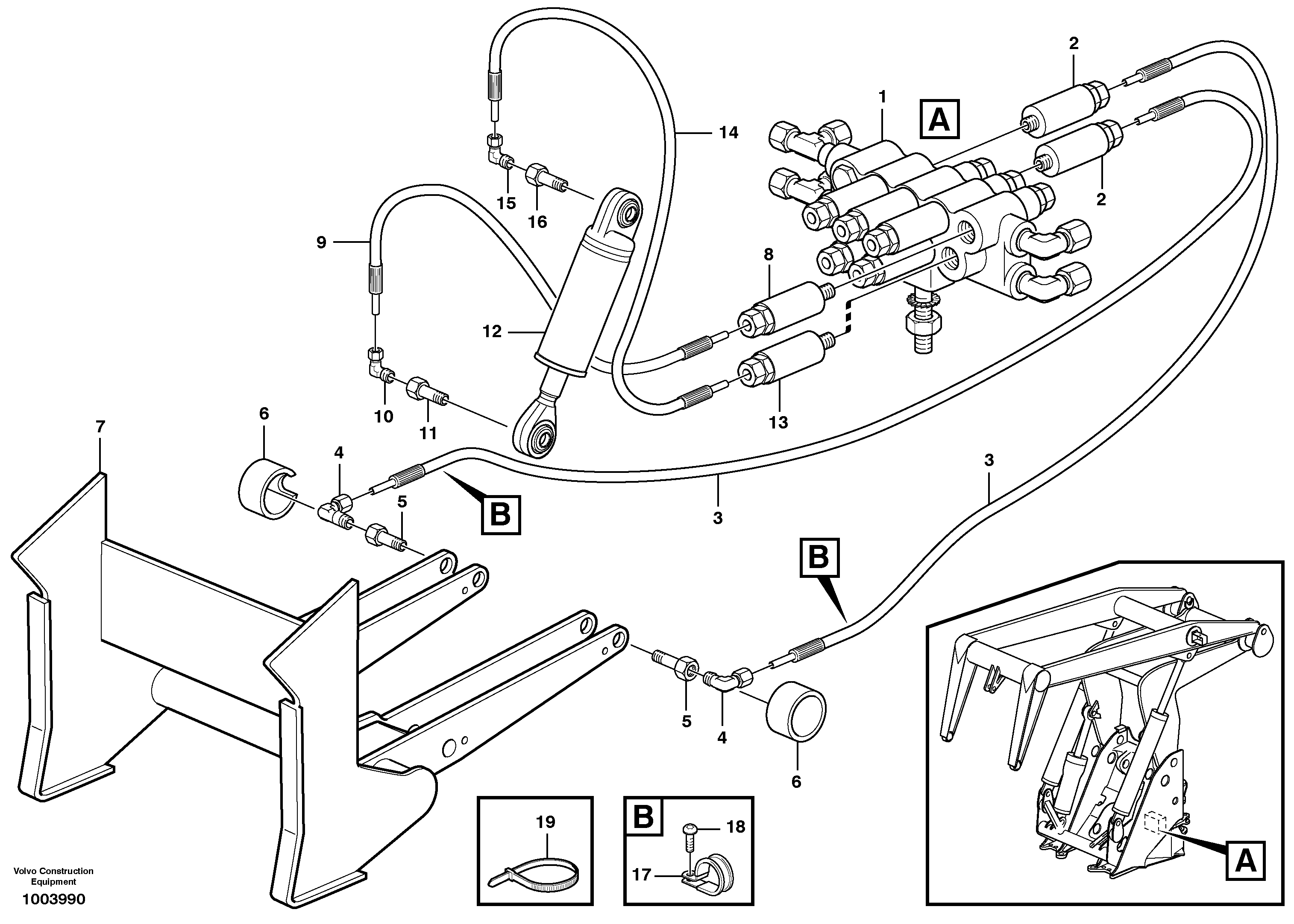 Log pusher — volvo parts diagram
