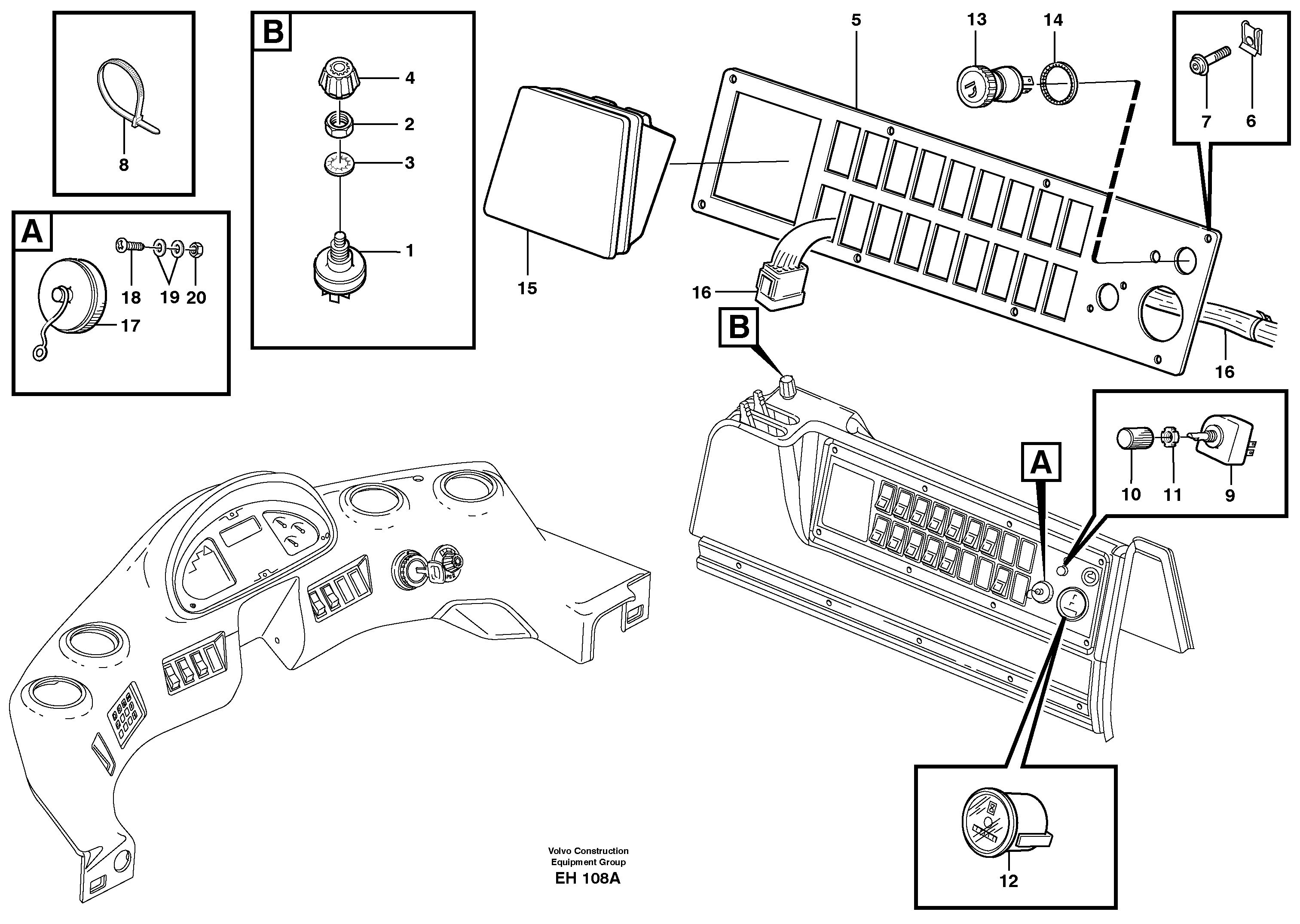 Side panel — volvo parts diagram