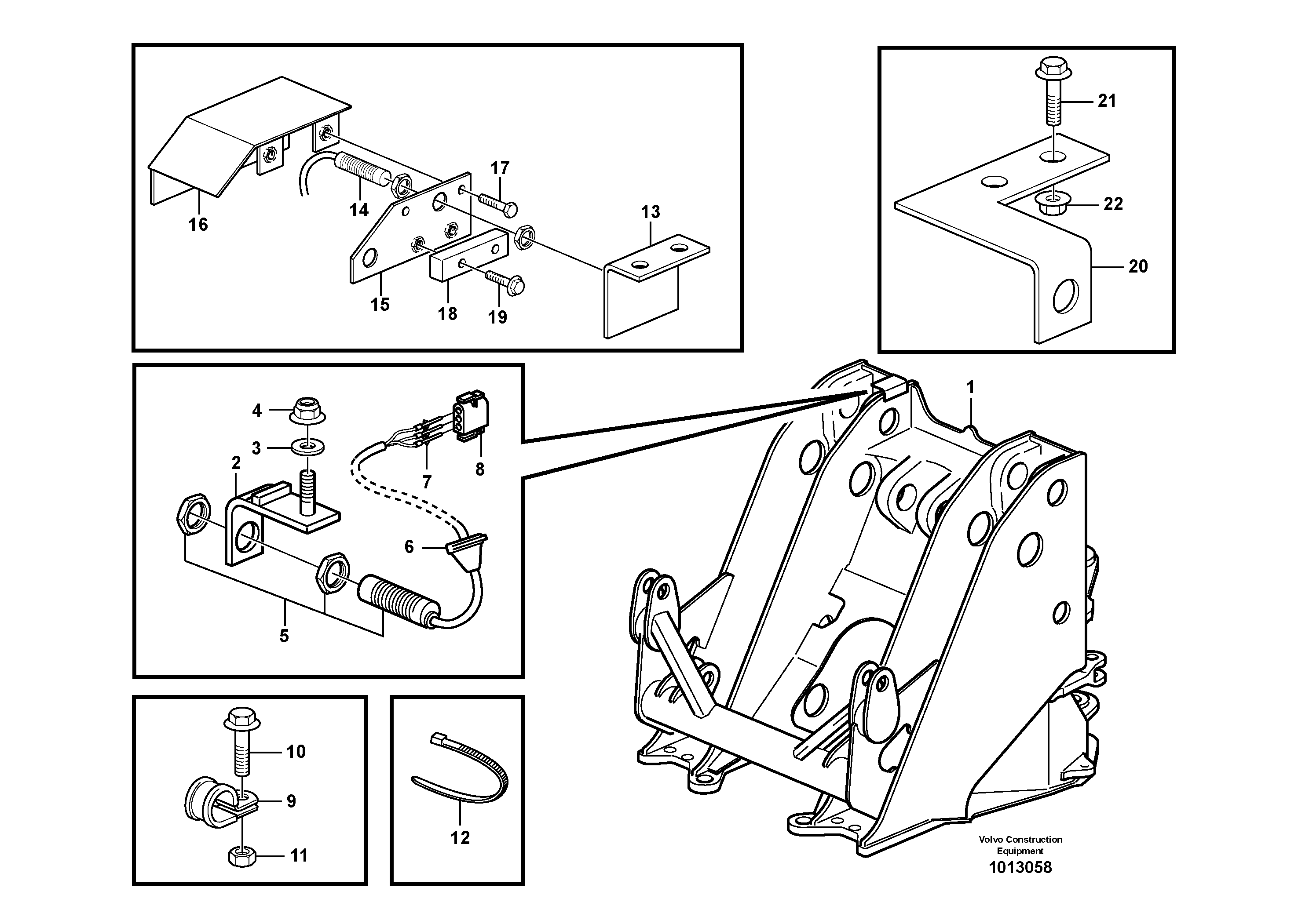 Bucket positioner and boom kickout  33824, 80353 — volvo parts diagram