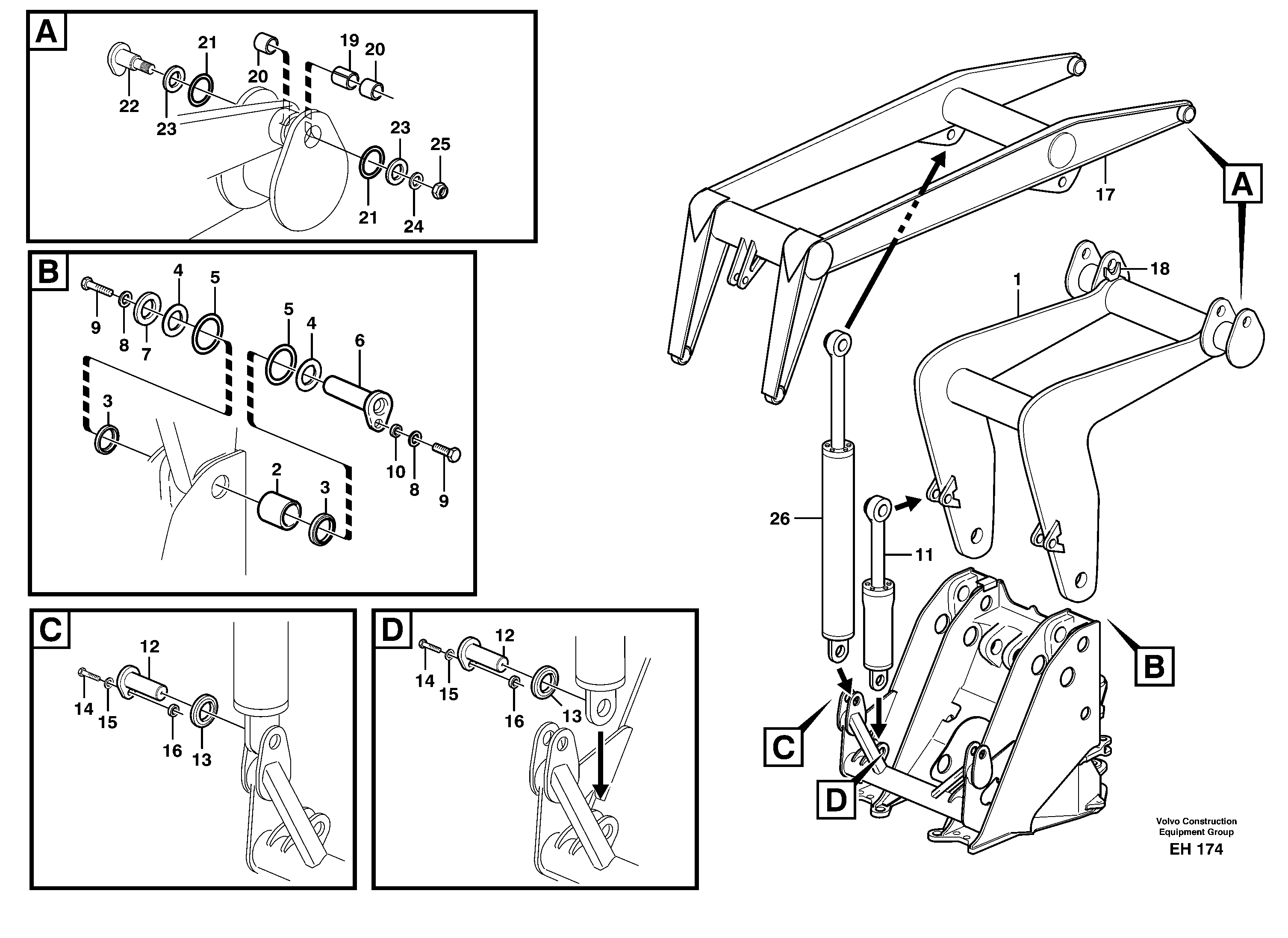Timber handling tool — volvo parts diagram